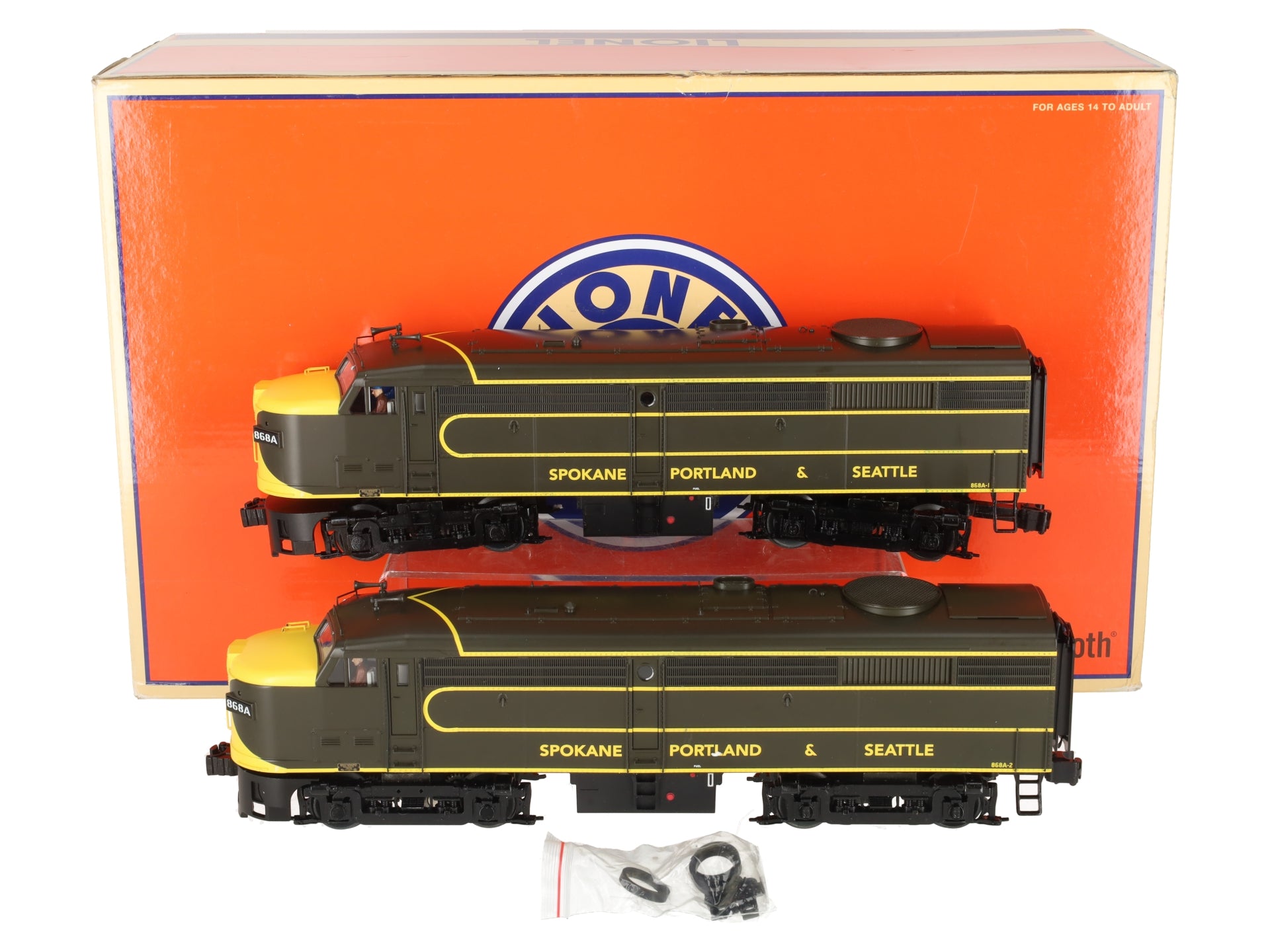Lionel 1933550 O Spokane Portland & Seattle Legacy FA AA Diesel Loco Set #868 EX/Box