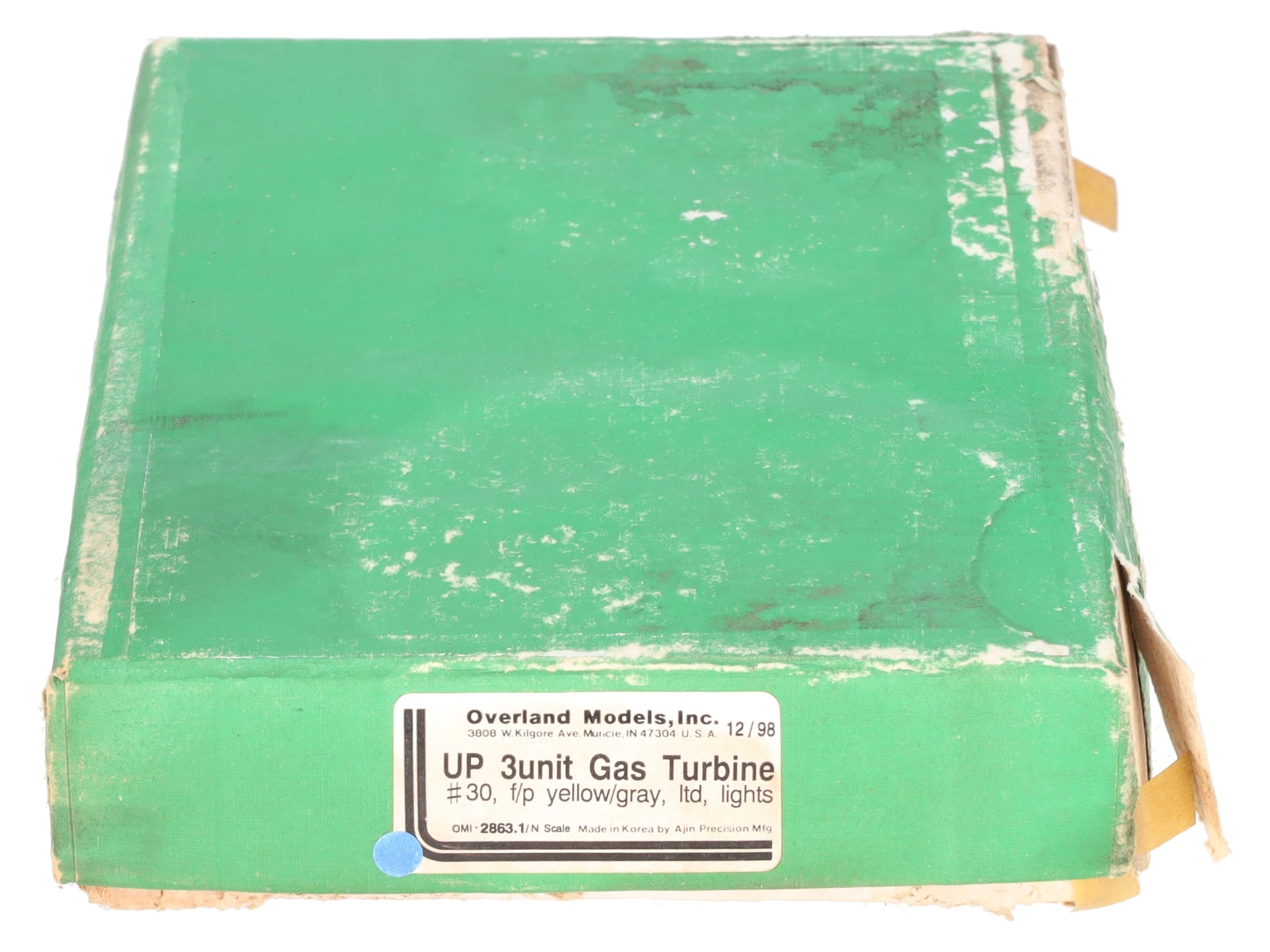 Overland OMI-1849 HO BRASS UP 8500 HP Gas Turbine 3-Unit Diesel Set #1/Box