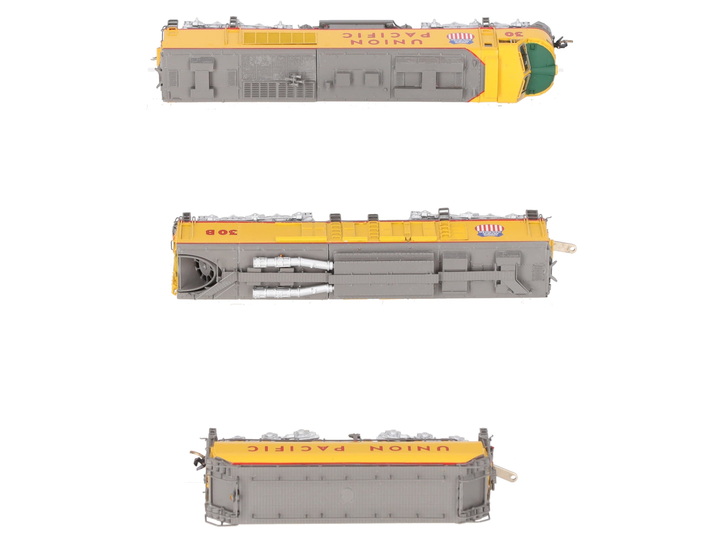 Overland OMI-1849 HO BRASS UP 8500 HP Gas Turbine 3-Unit Diesel Set #1/Box