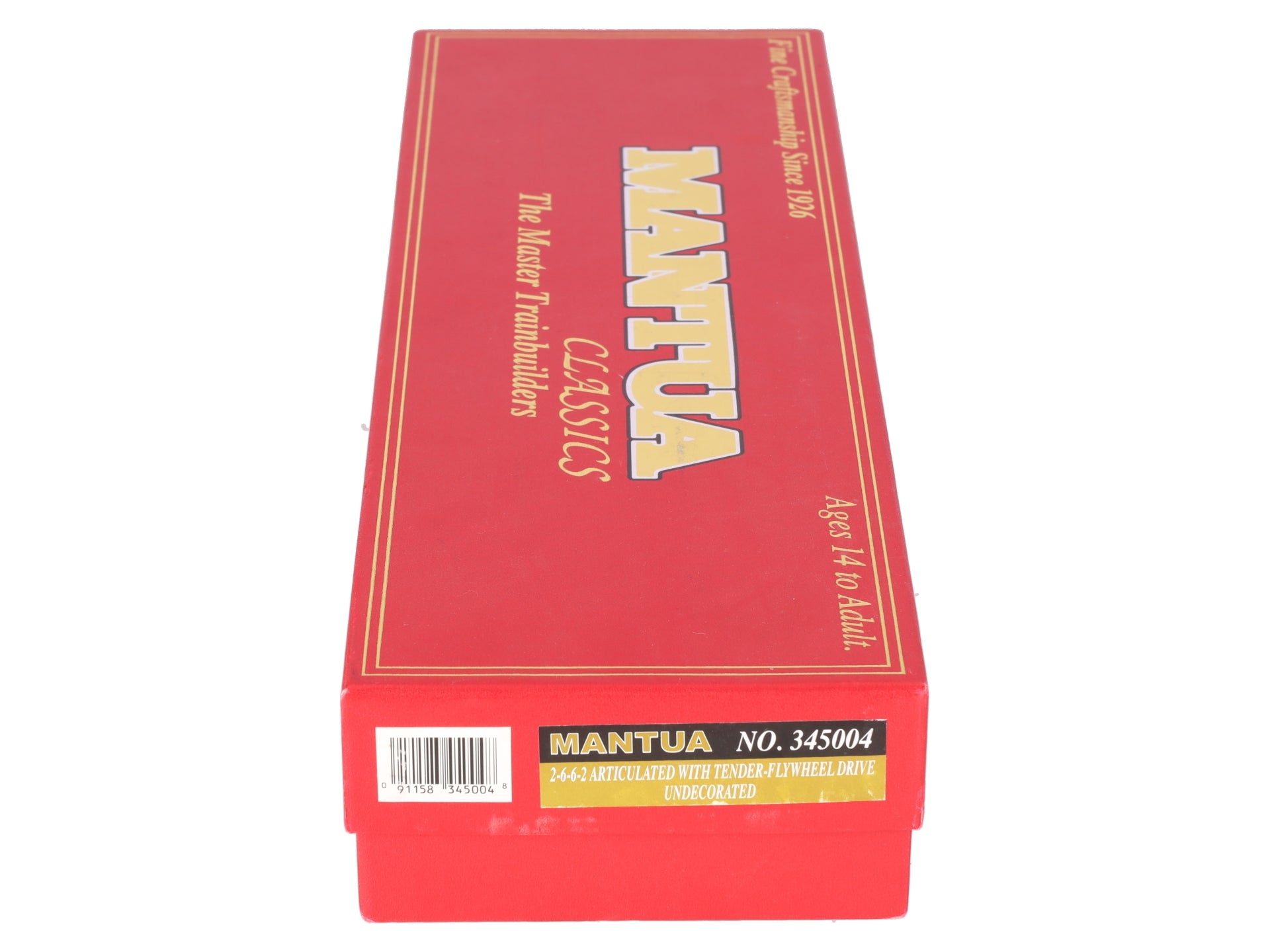 Mantua 345004 HO Undecorated 2-6-6-2 Articulated Steam Locomotive w/Tender VG/Box