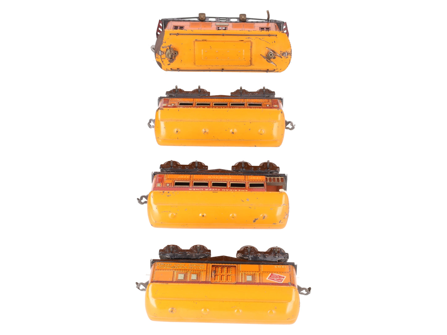 American Flyer 3012 Vintage O Prewar Electric Locomotive Passenger Set VG