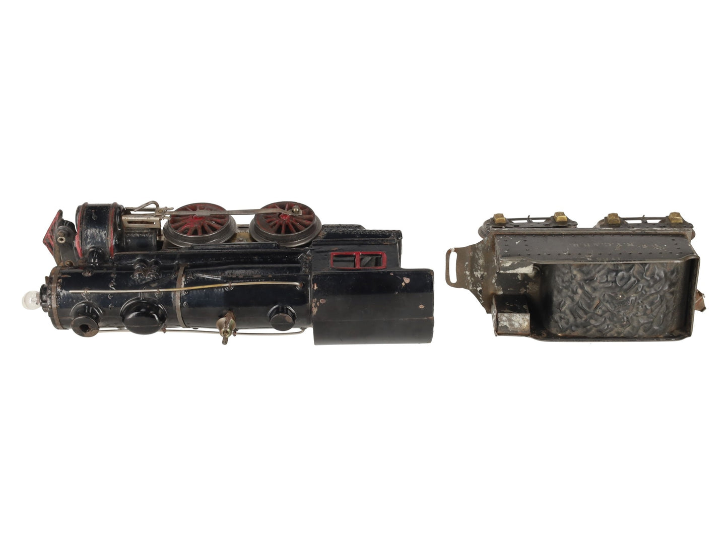 Ives 1132 Vintage Standard Wide Gauge 0-4-0 Steam Locomotive and Tender VG