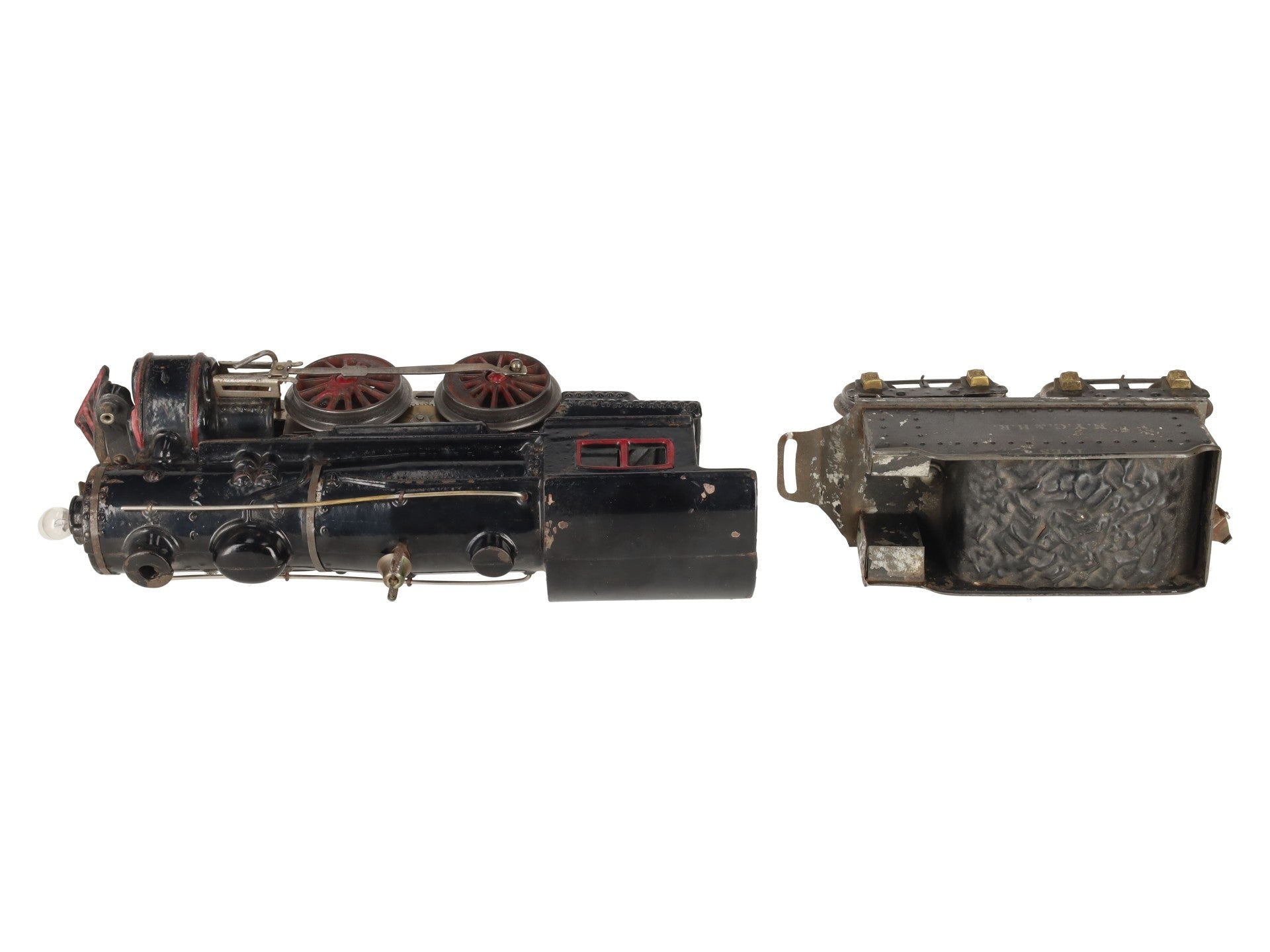Ives 1132 Vintage Standard Wide Gauge 0-4-0 Steam Locomotive and Tender VG