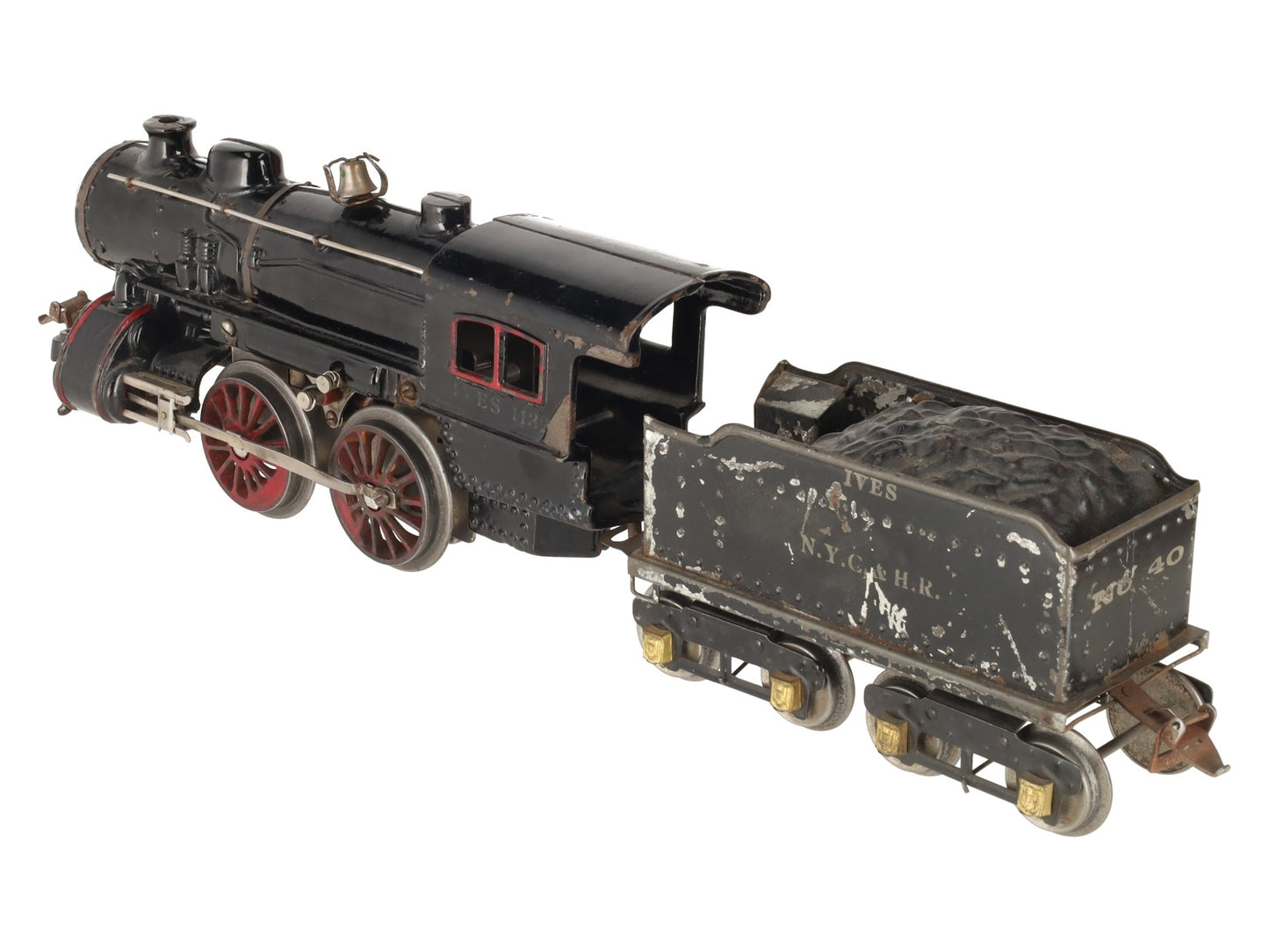 Ives 1132 Vintage Standard Wide Gauge 0-4-0 Steam Locomotive and Tender VG