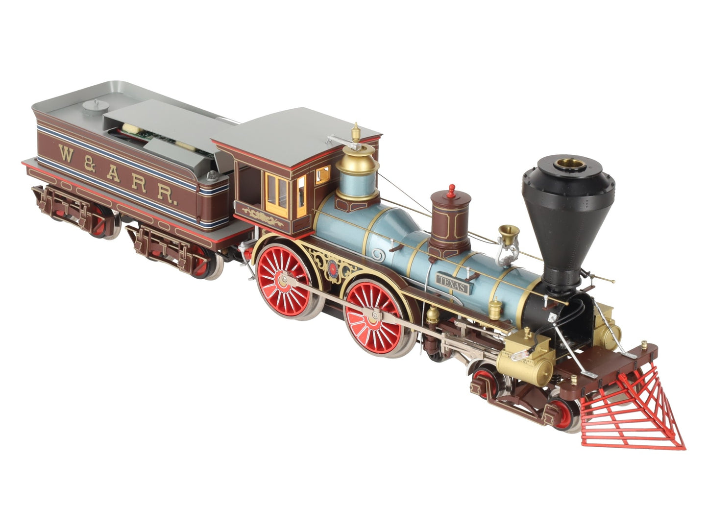SMR O Gauge BRASS "Texas" Western & Atlantic 4-4-0 Steam Locomotive & Tender EX/Box