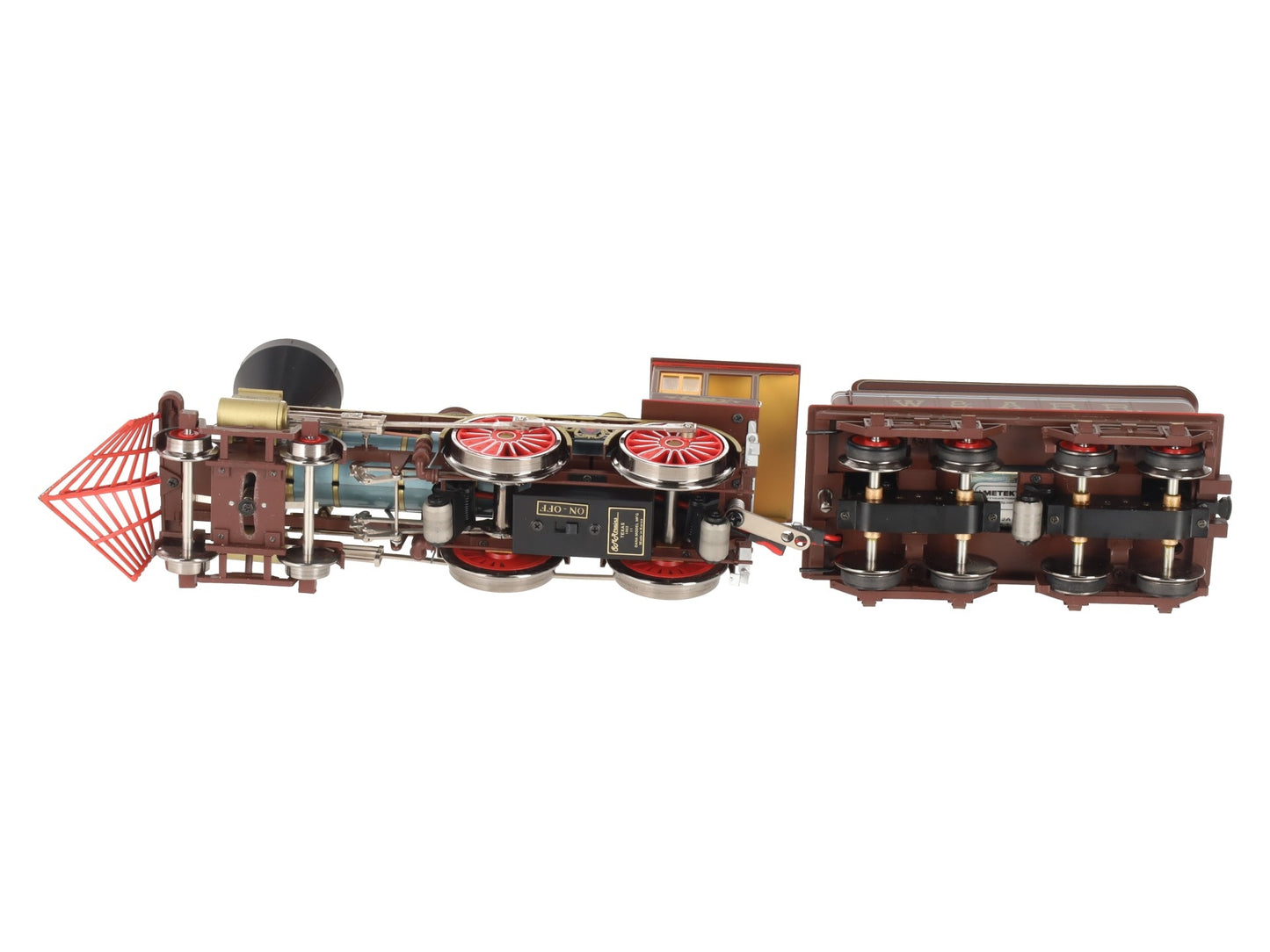 SMR O Gauge BRASS "Texas" Western & Atlantic 4-4-0 Steam Locomotive & Tender EX/Box