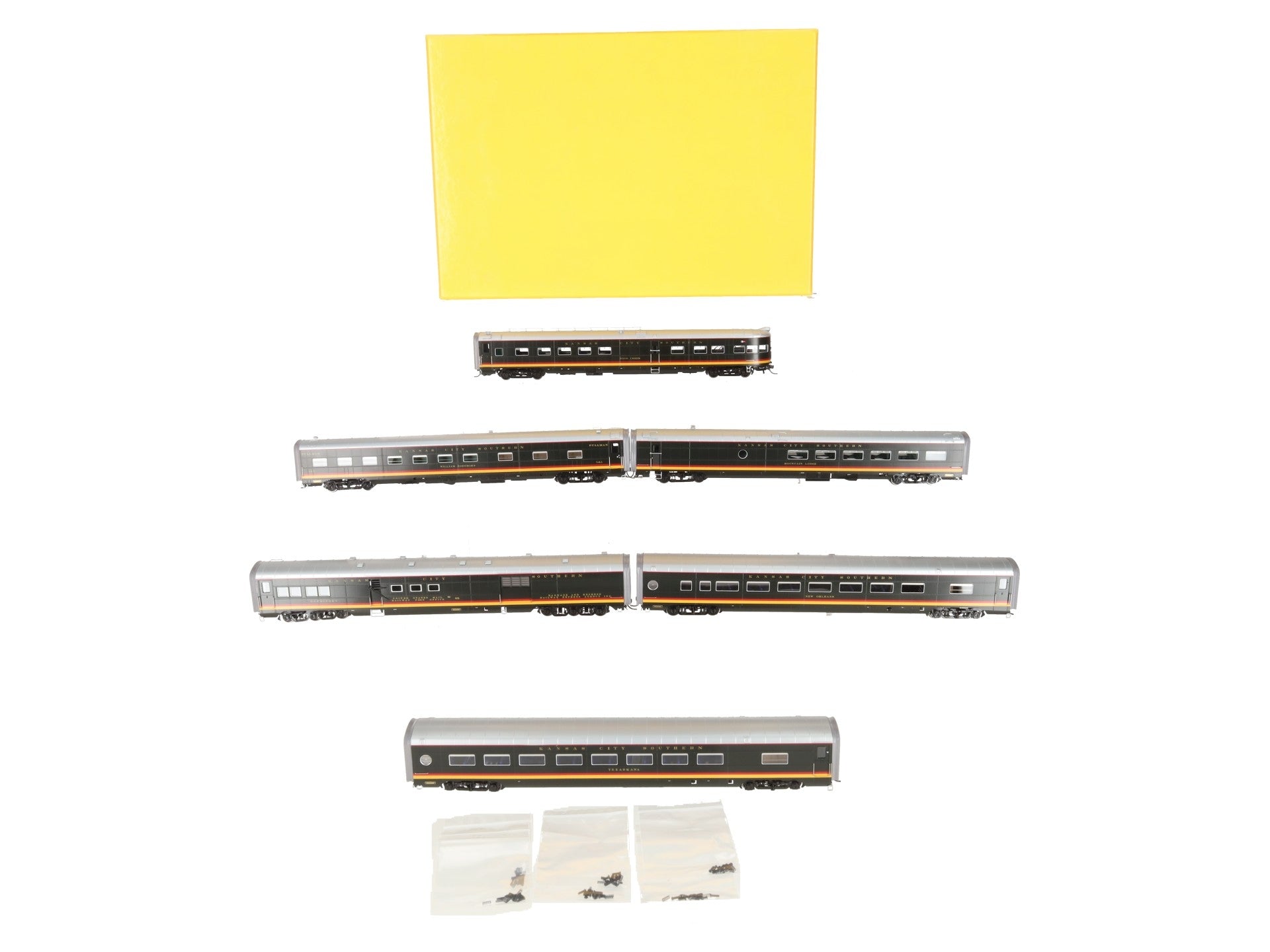 UTI 2003-B HO Scale BRASS 1949 KCS Southern Belle 6-Car Set LN/Box