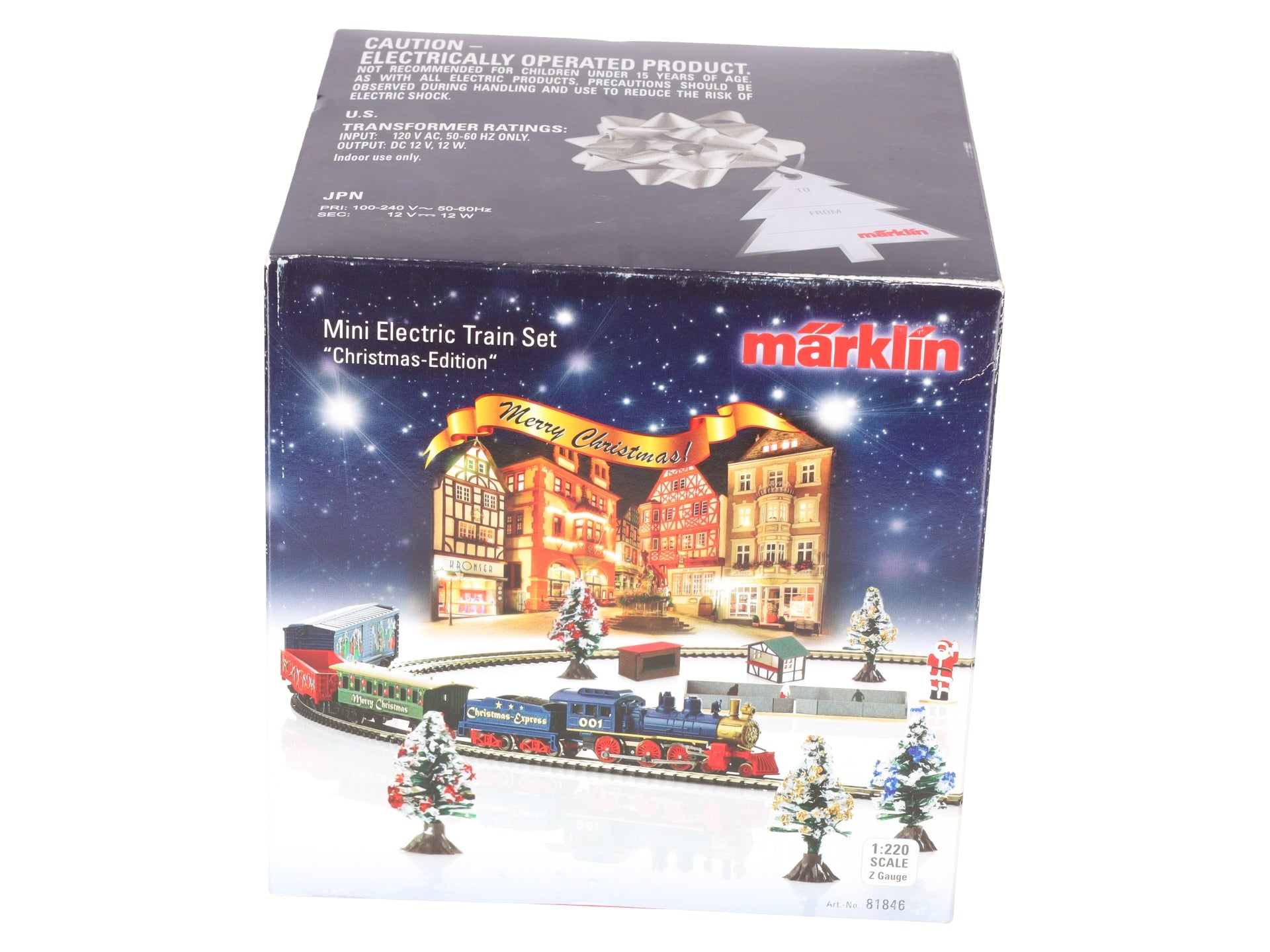 Marklin 81846 Z Gauge Christmas Steam Freight Train Set EX/Box