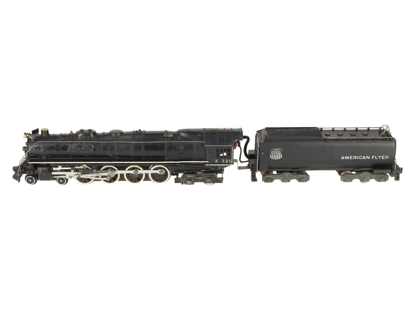 American Flyer K335 Vintage S Union Pacific 4-8-4 Steam Locomotive & Tender VG