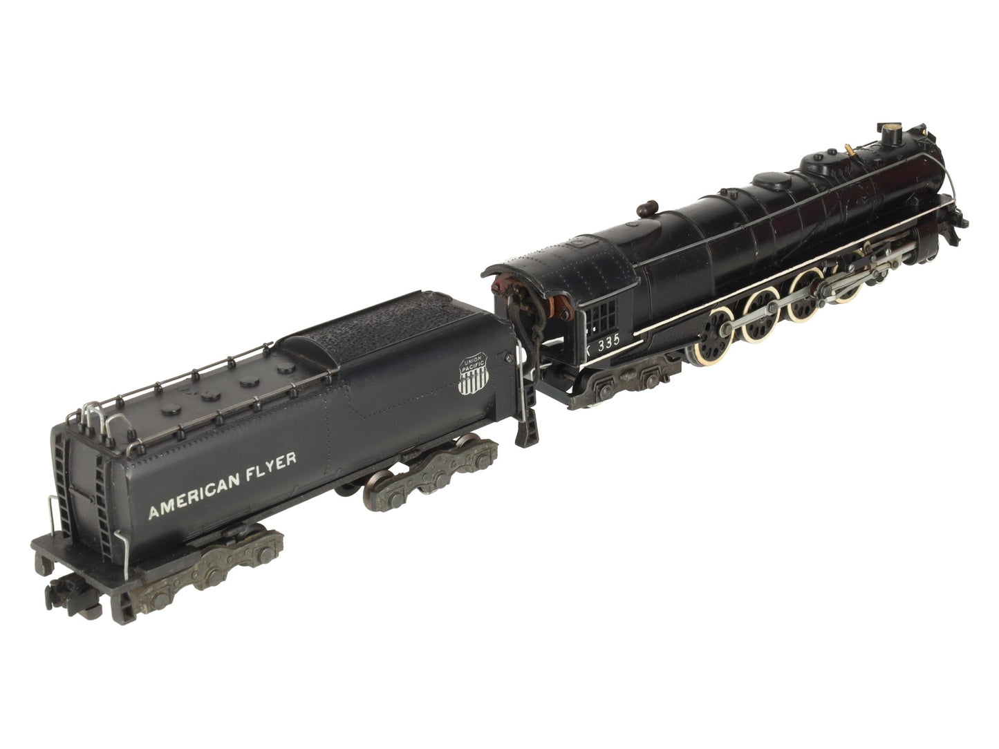 American Flyer K335 Vintage S Union Pacific 4-8-4 Steam Locomotive & Tender VG