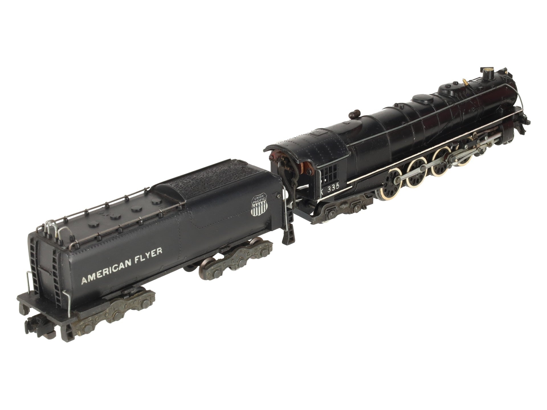 American Flyer K335 Vintage S Union Pacific 4-8-4 Steam Locomotive & Tender VG