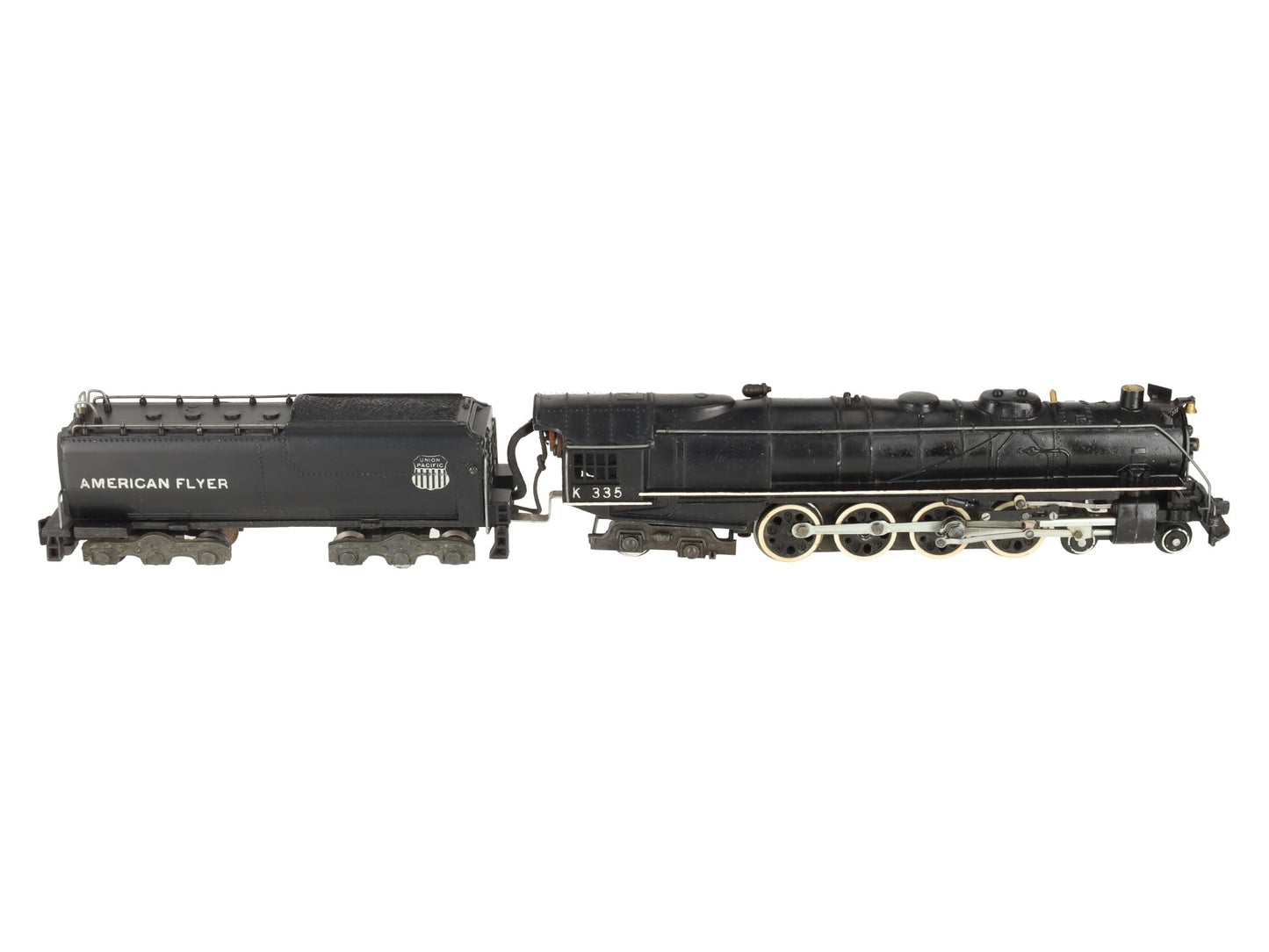 American Flyer K335 Vintage S Union Pacific 4-8-4 Steam Locomotive & Tender VG