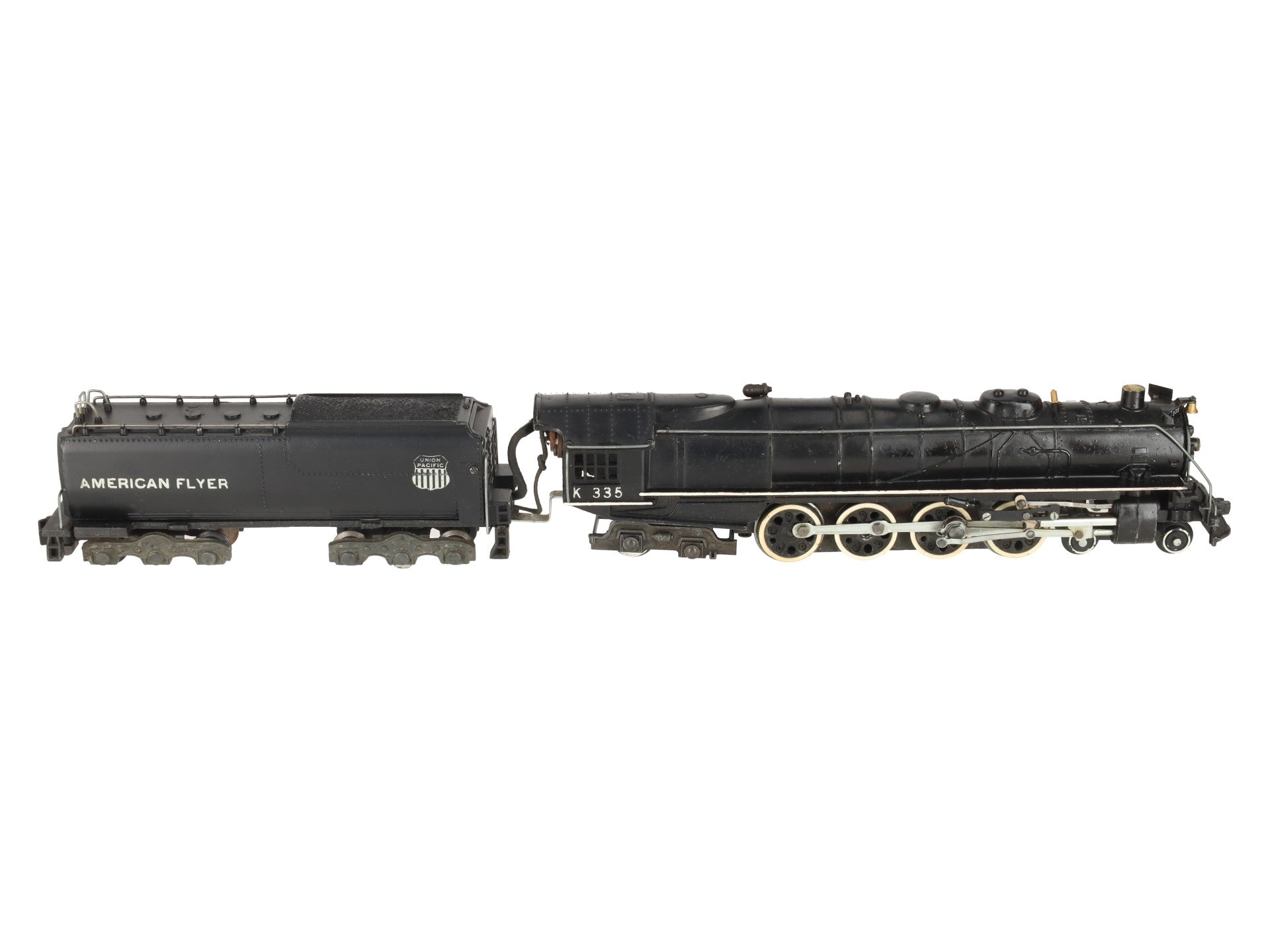 American Flyer K335 Vintage S Union Pacific 4-8-4 Steam Locomotive & Tender VG