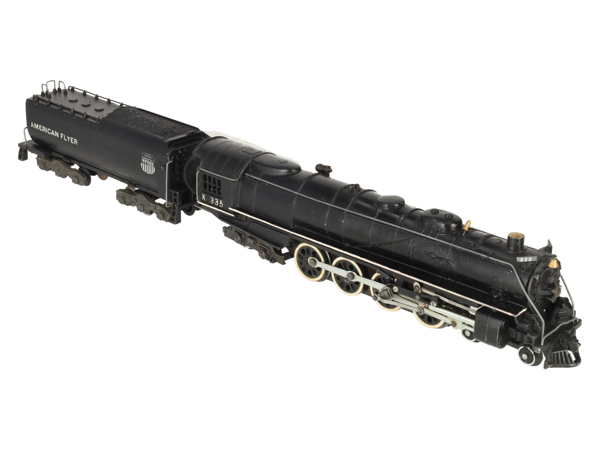 American Flyer K335 Vintage S Union Pacific 4-8-4 Steam Locomotive & Tender VG