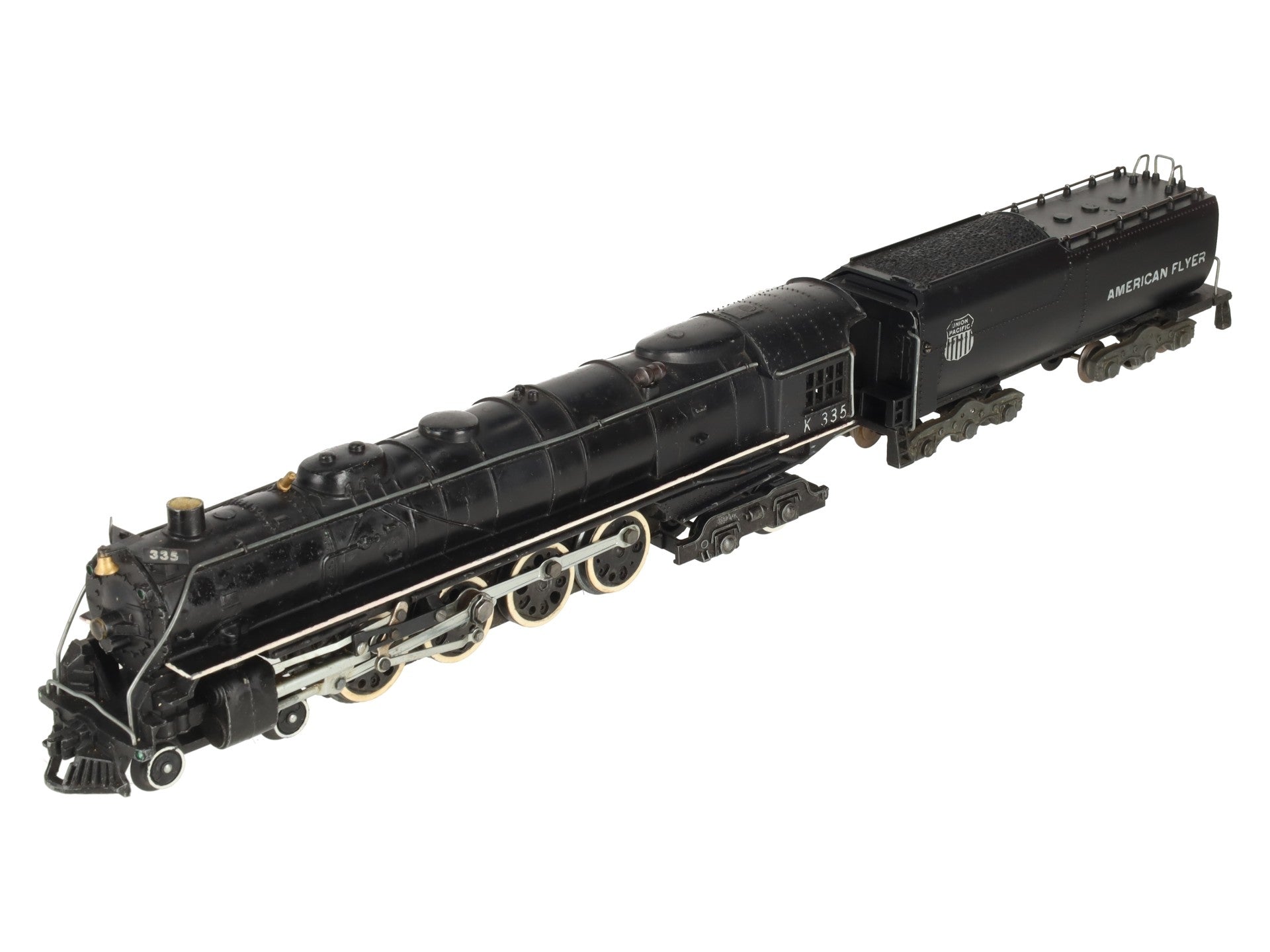 American Flyer K335 Vintage S Union Pacific 4-8-4 Steam Locomotive & Tender VG