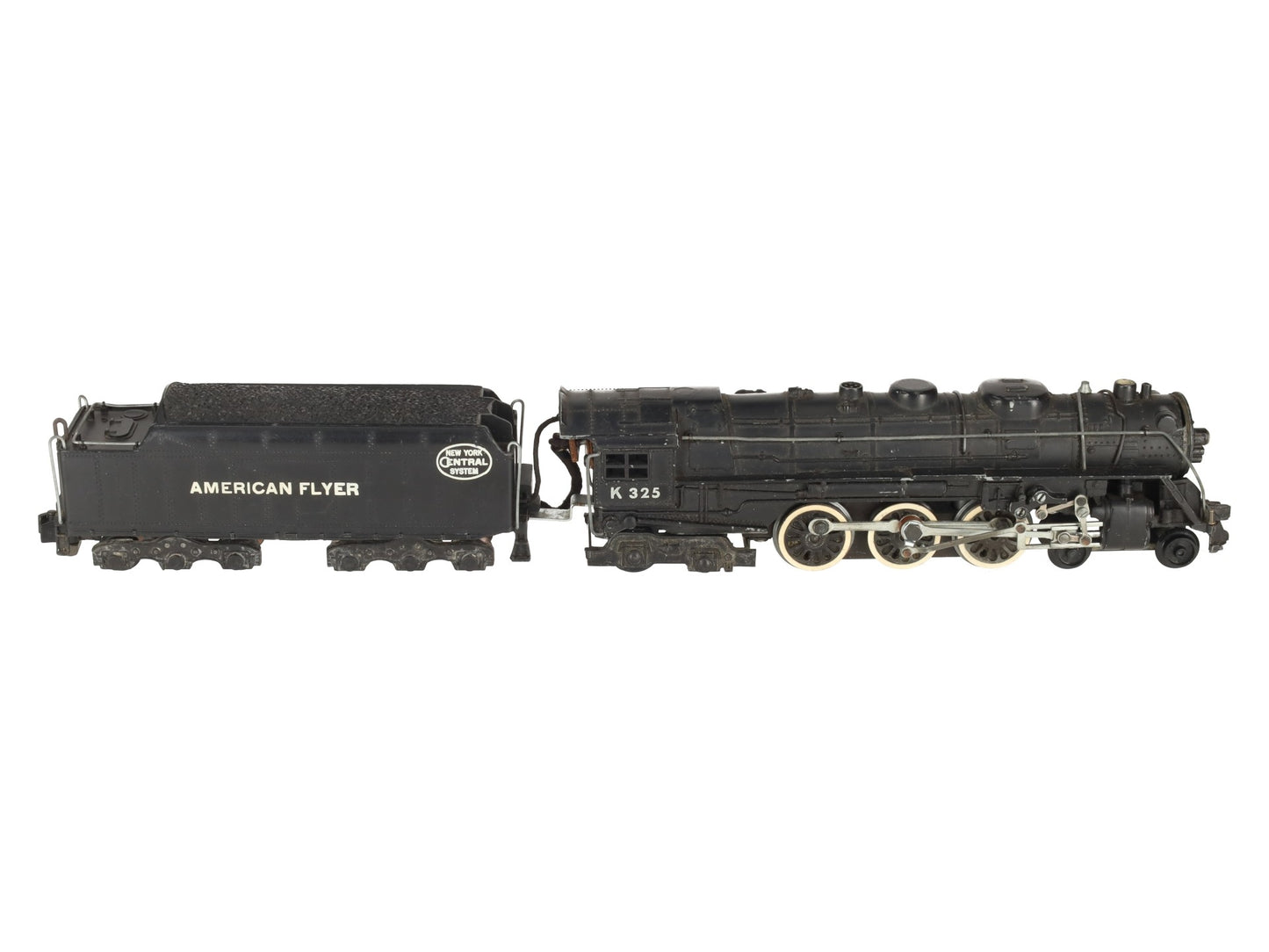 American Flyer K325 Vintage S New York Central 4-6-4 Steam Locomotive & Tender VG