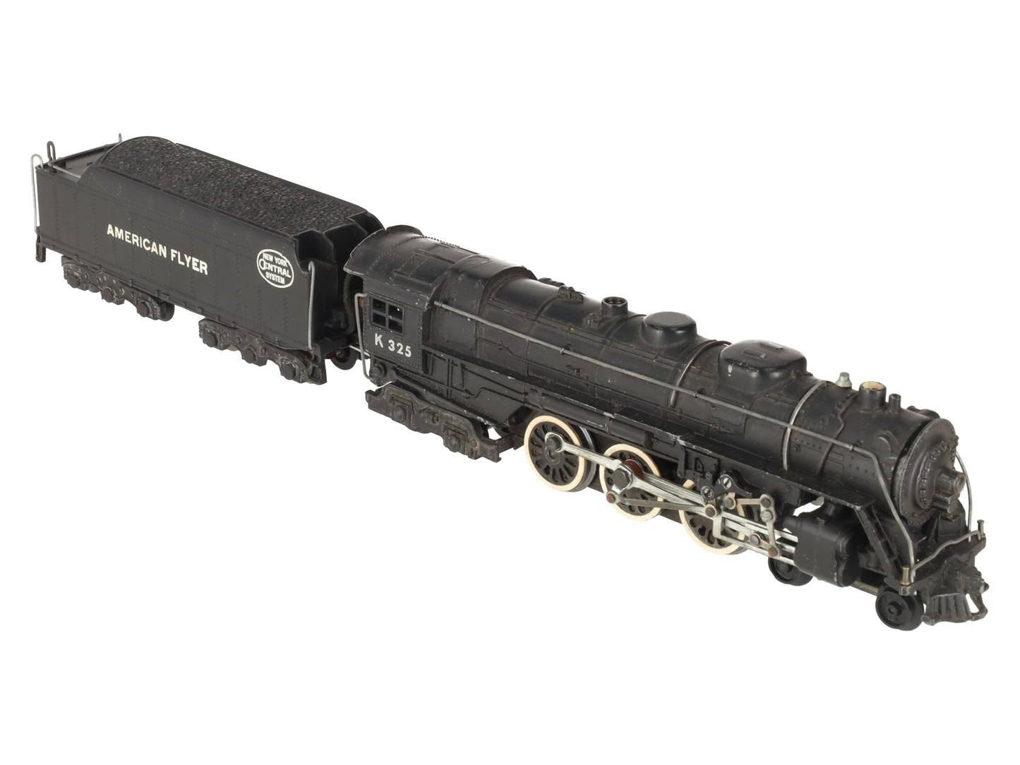 American Flyer K325 Vintage S New York Central 4-6-4 Steam Locomotive & Tender VG