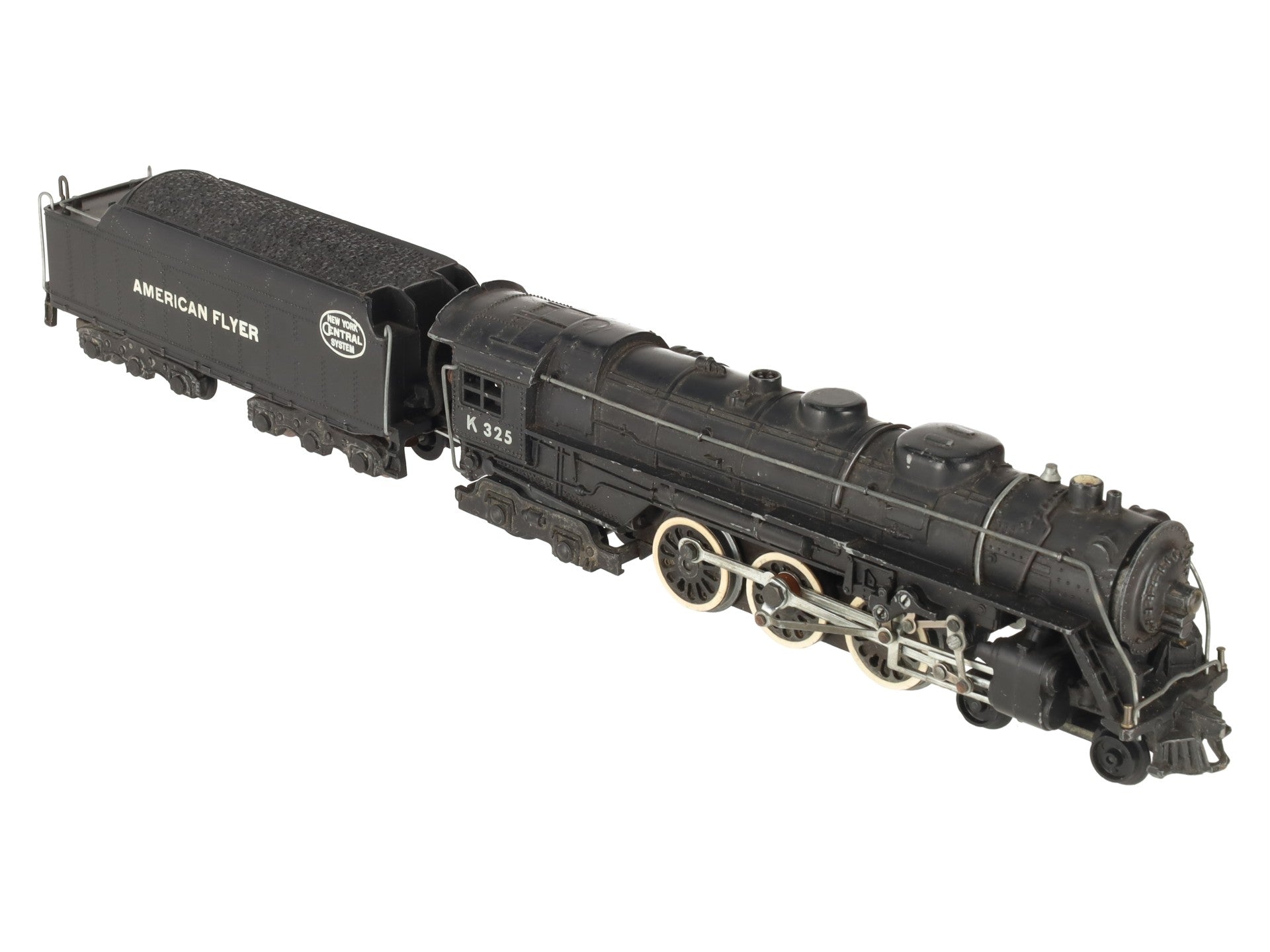 American Flyer K325 Vintage S New York Central 4-6-4 Steam Locomotive & Tender VG