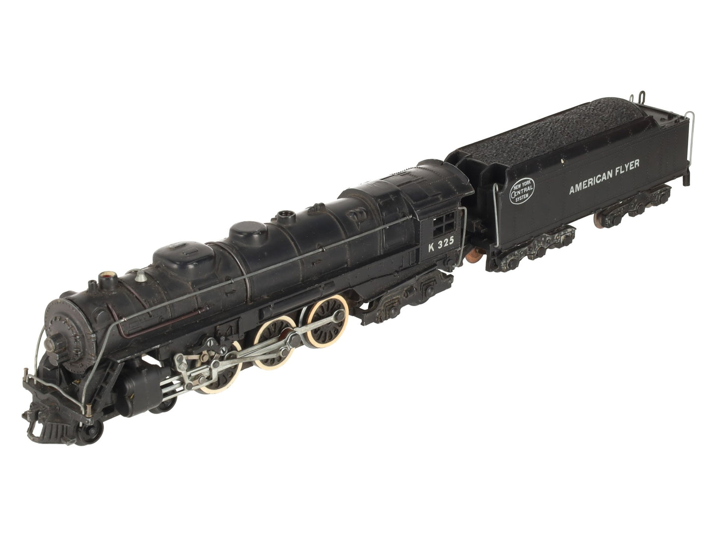 American Flyer K325 Vintage S New York Central 4-6-4 Steam Locomotive & Tender VG