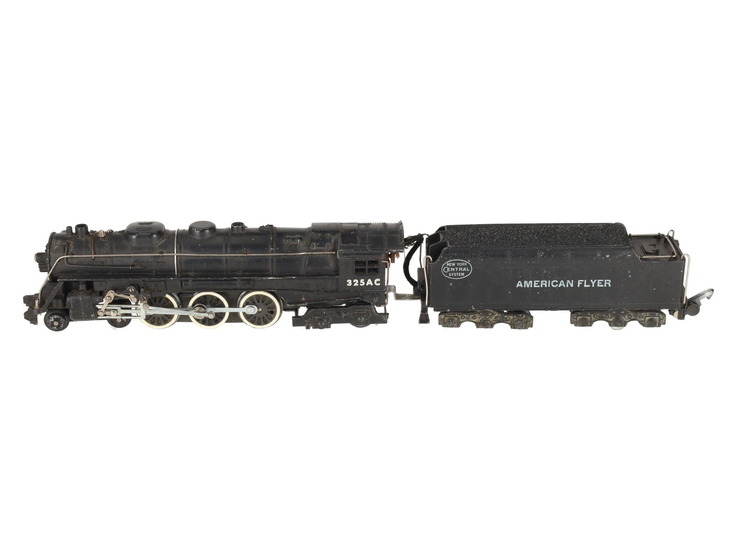 American Flyer 325AC Vintage S New York Central 4-6-4 Steam Locomotive & Tender VG