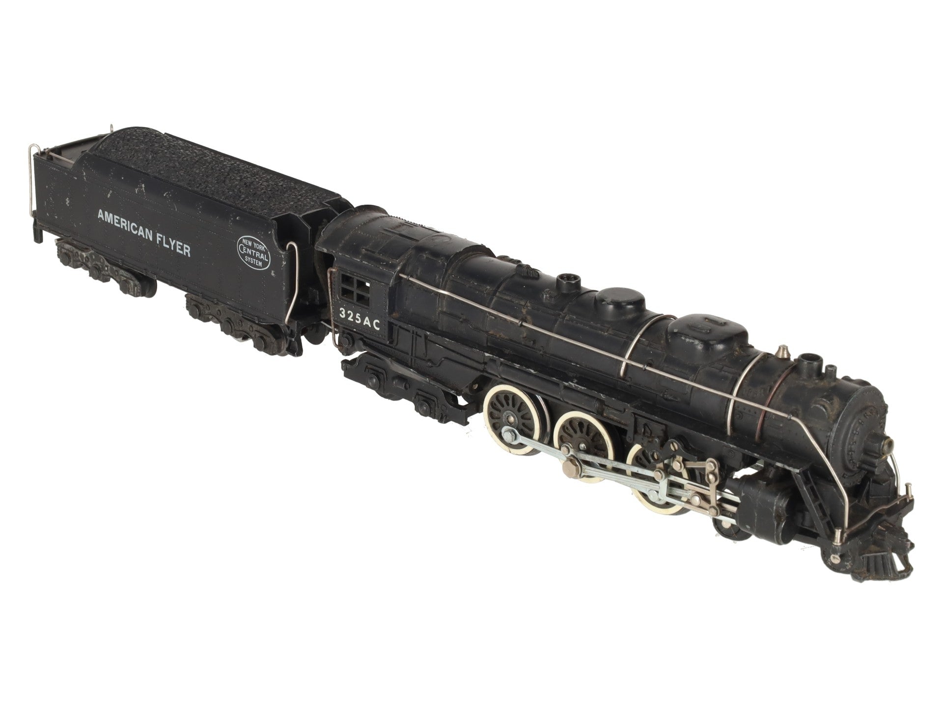 American Flyer 325AC Vintage S New York Central 4-6-4 Steam Locomotive & Tender VG
