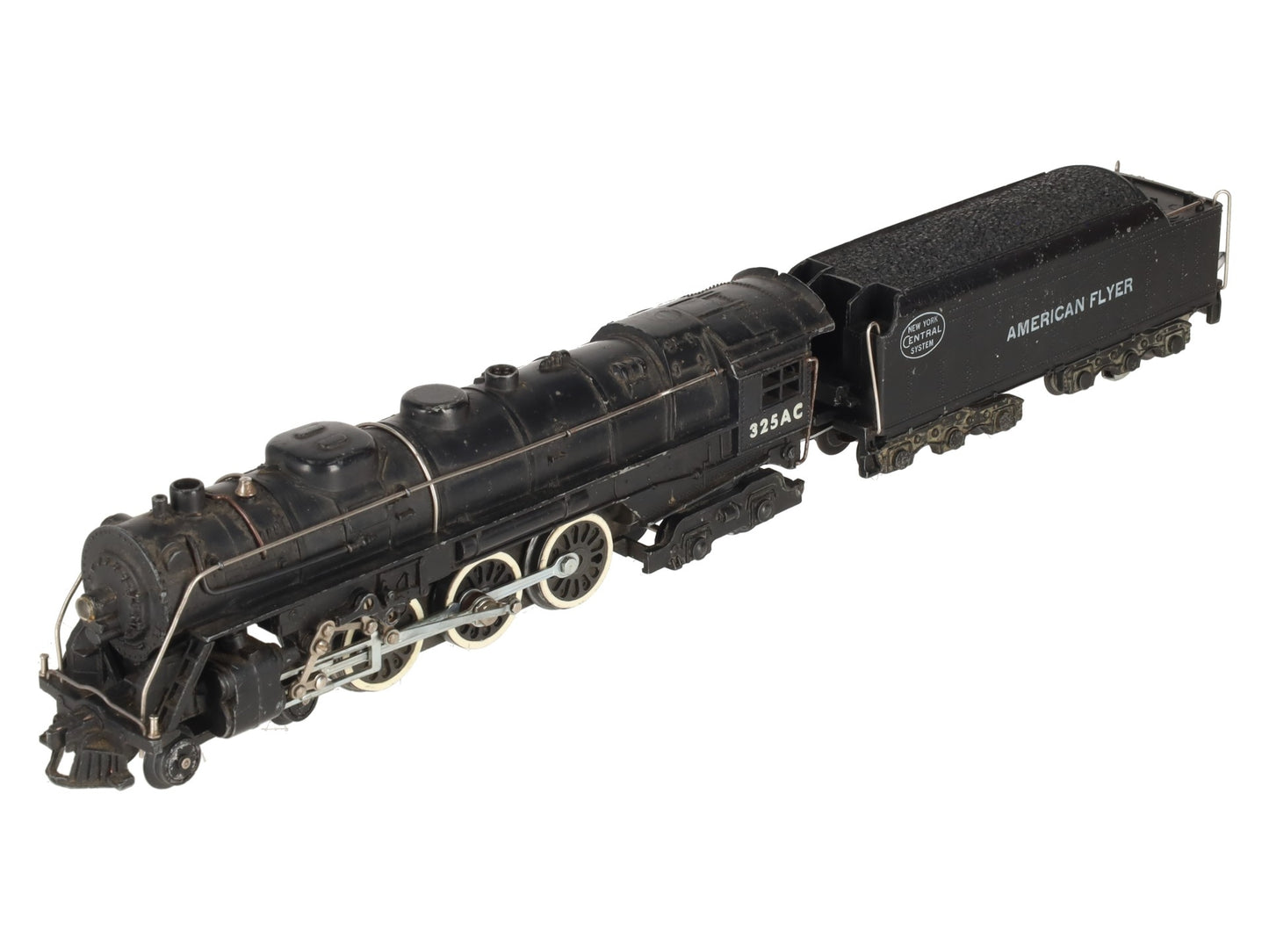 American Flyer 325AC Vintage S New York Central 4-6-4 Steam Locomotive & Tender VG