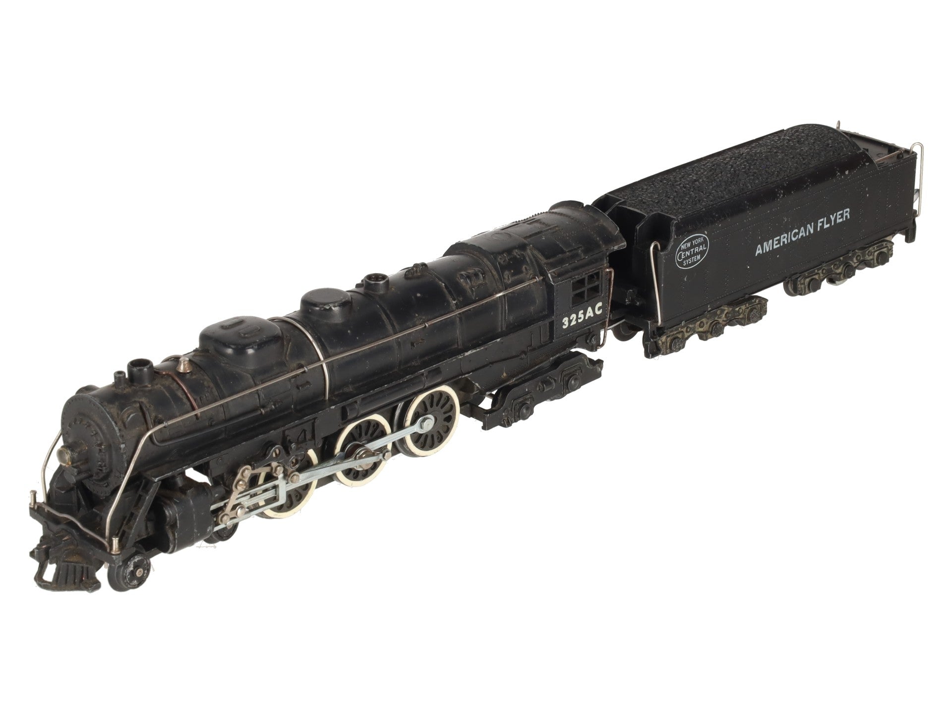 American Flyer 325AC Vintage S New York Central 4-6-4 Steam Locomotive & Tender VG