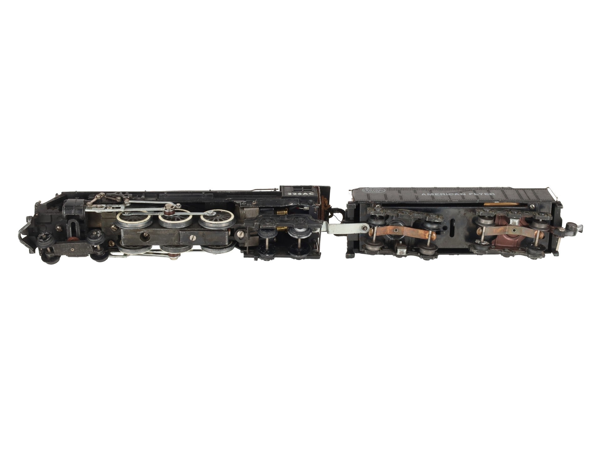 American Flyer 325AC Vintage S New York Central 4-6-4 Steam Locomotive & Tender VG