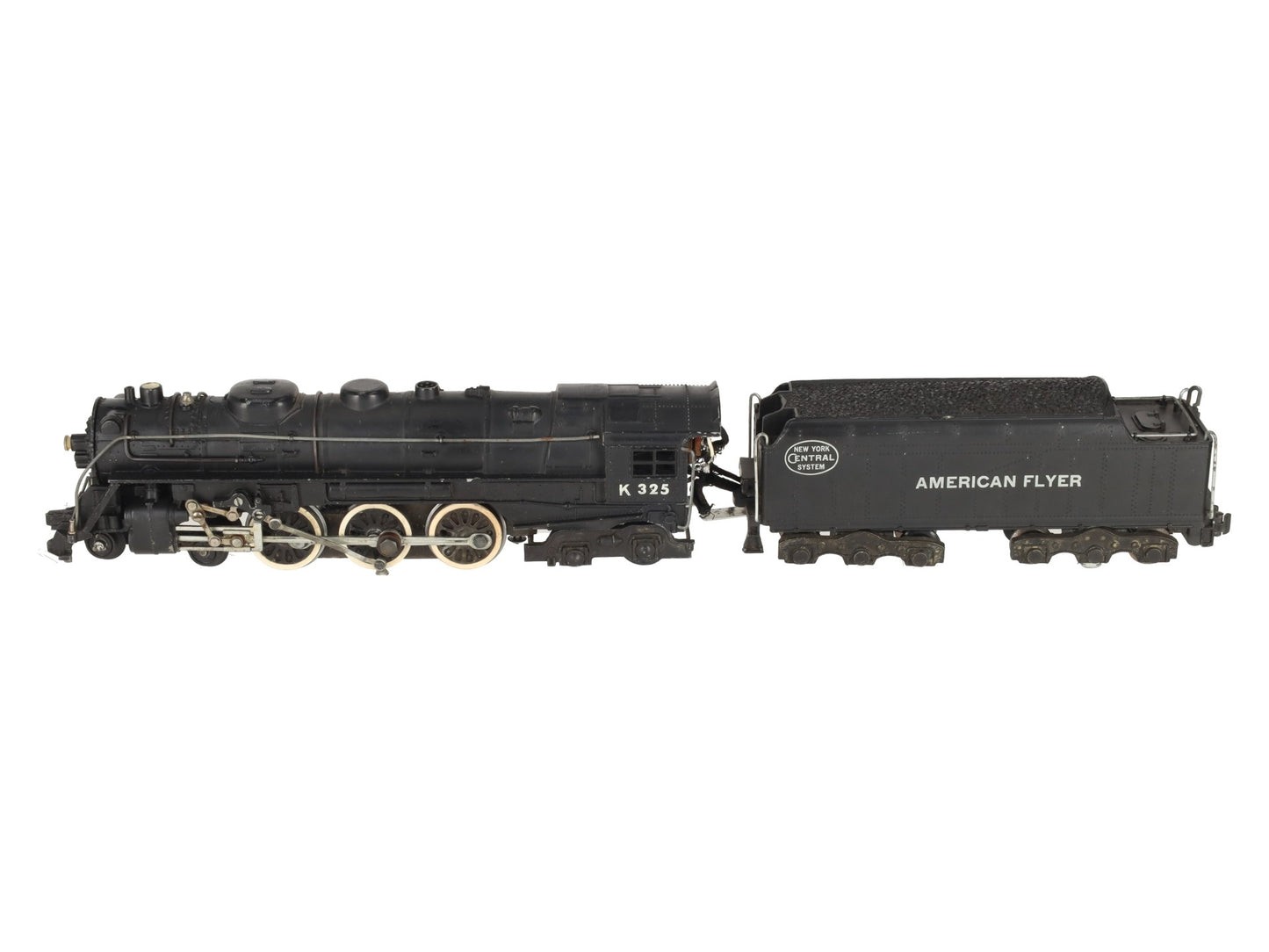 American Flyer K325 Vintage S New York Central 4-6-4 Steam Locomotive & Tender VG