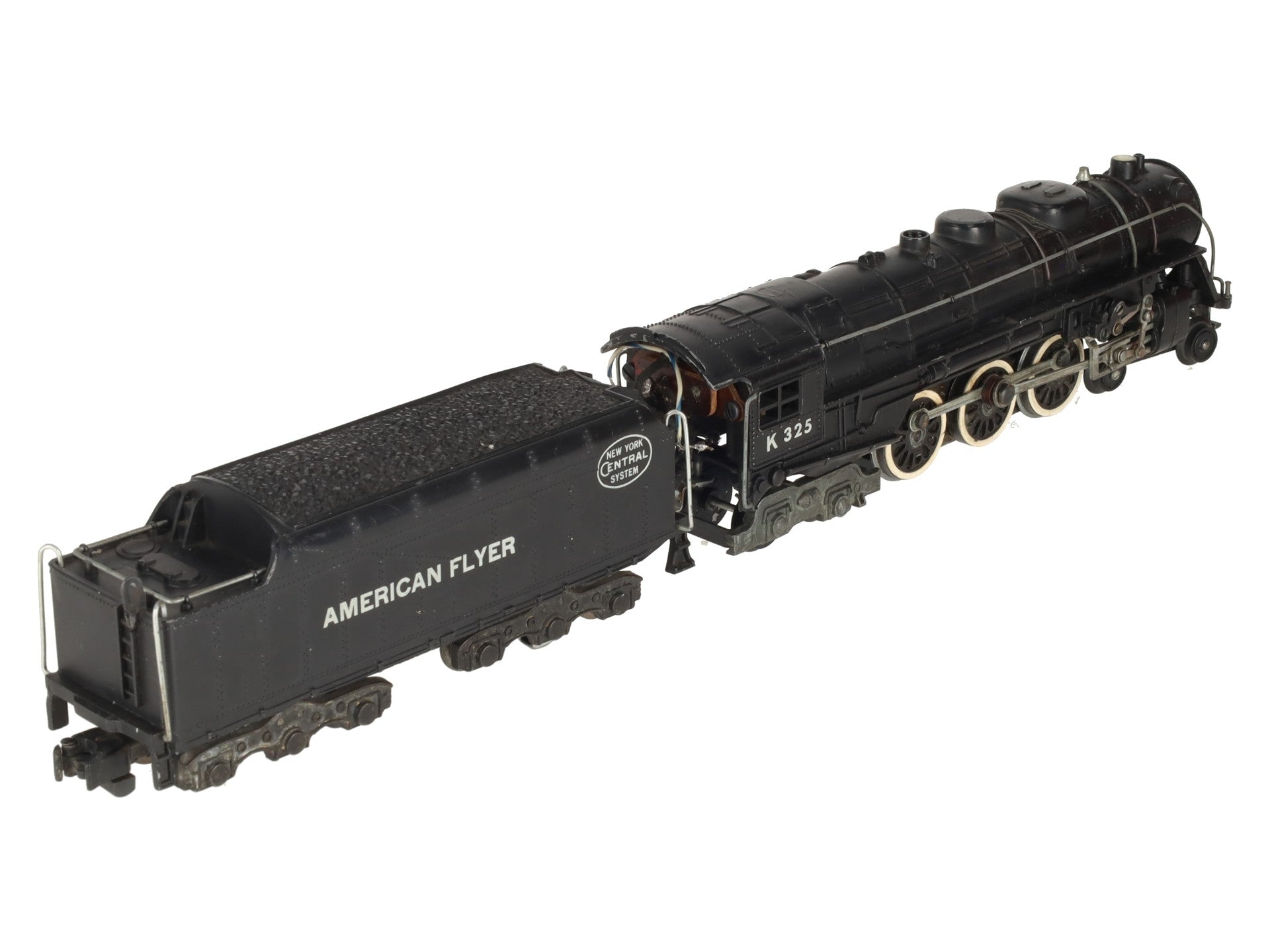 American Flyer K325 Vintage S New York Central 4-6-4 Steam Locomotive & Tender VG