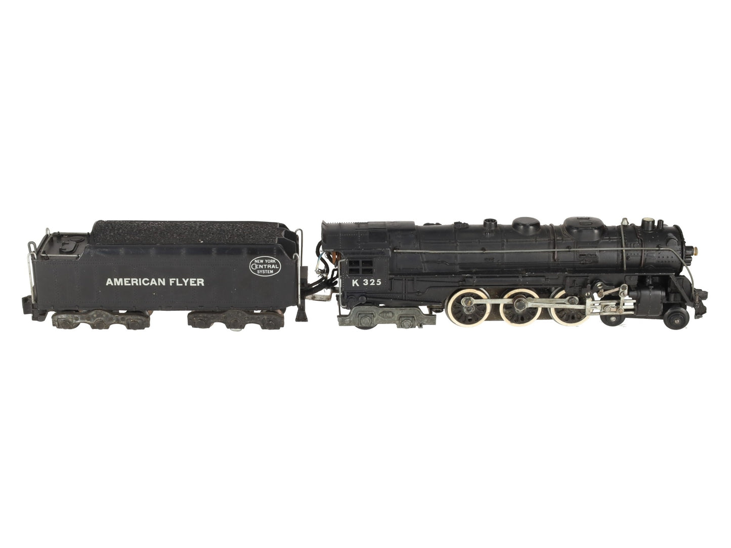 American Flyer K325 Vintage S New York Central 4-6-4 Steam Locomotive & Tender VG
