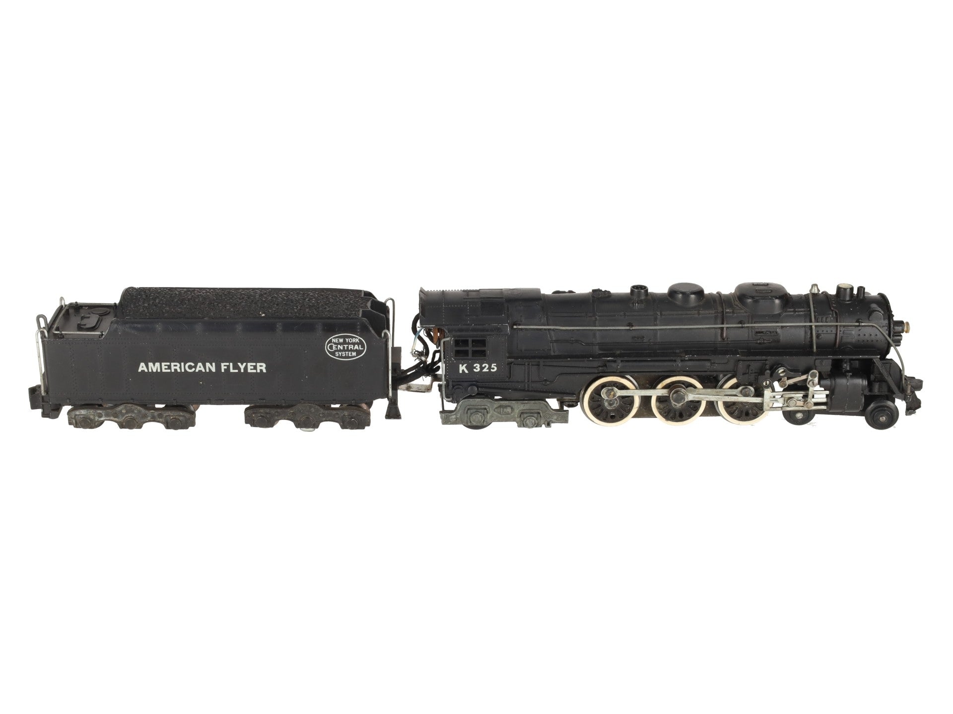 American Flyer K325 Vintage S New York Central 4-6-4 Steam Locomotive & Tender VG