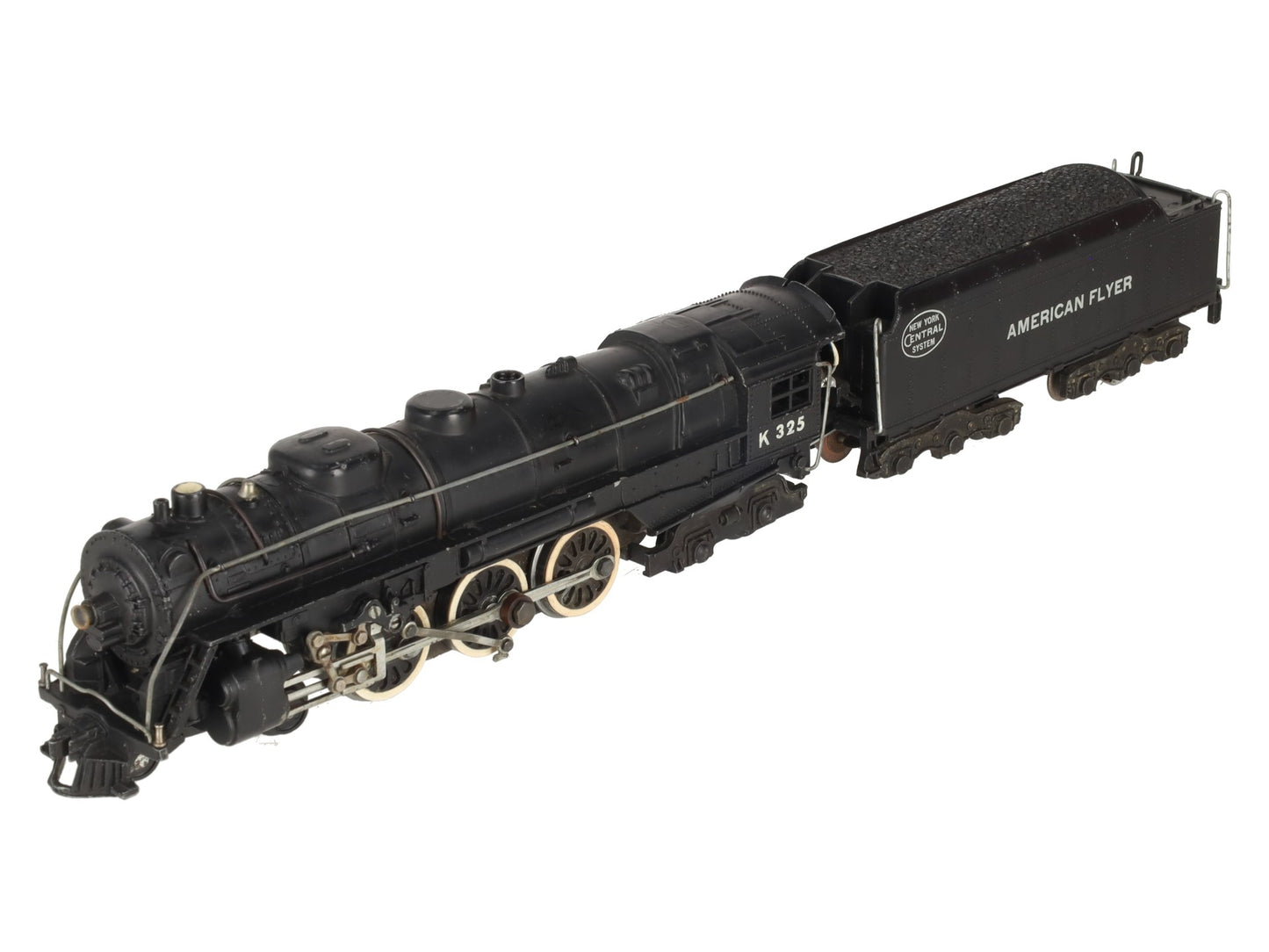American Flyer K325 Vintage S New York Central 4-6-4 Steam Locomotive & Tender VG