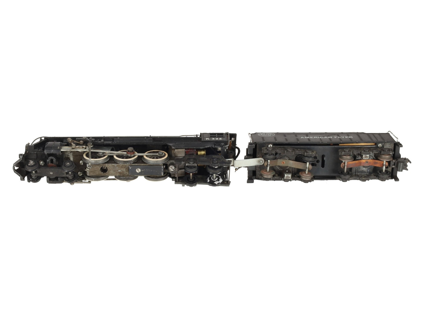 American Flyer K325 Vintage S New York Central 4-6-4 Steam Locomotive & Tender VG