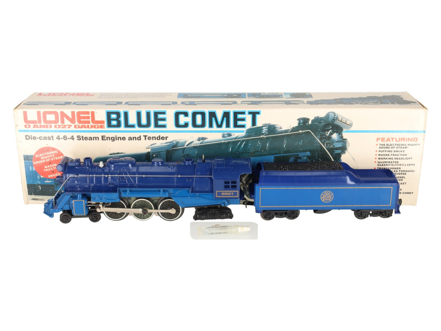 Lionel 6-8801 O Gauge Blue Comet 4-6-4 Steam Locomotive & Tender #8801 EX/Box
