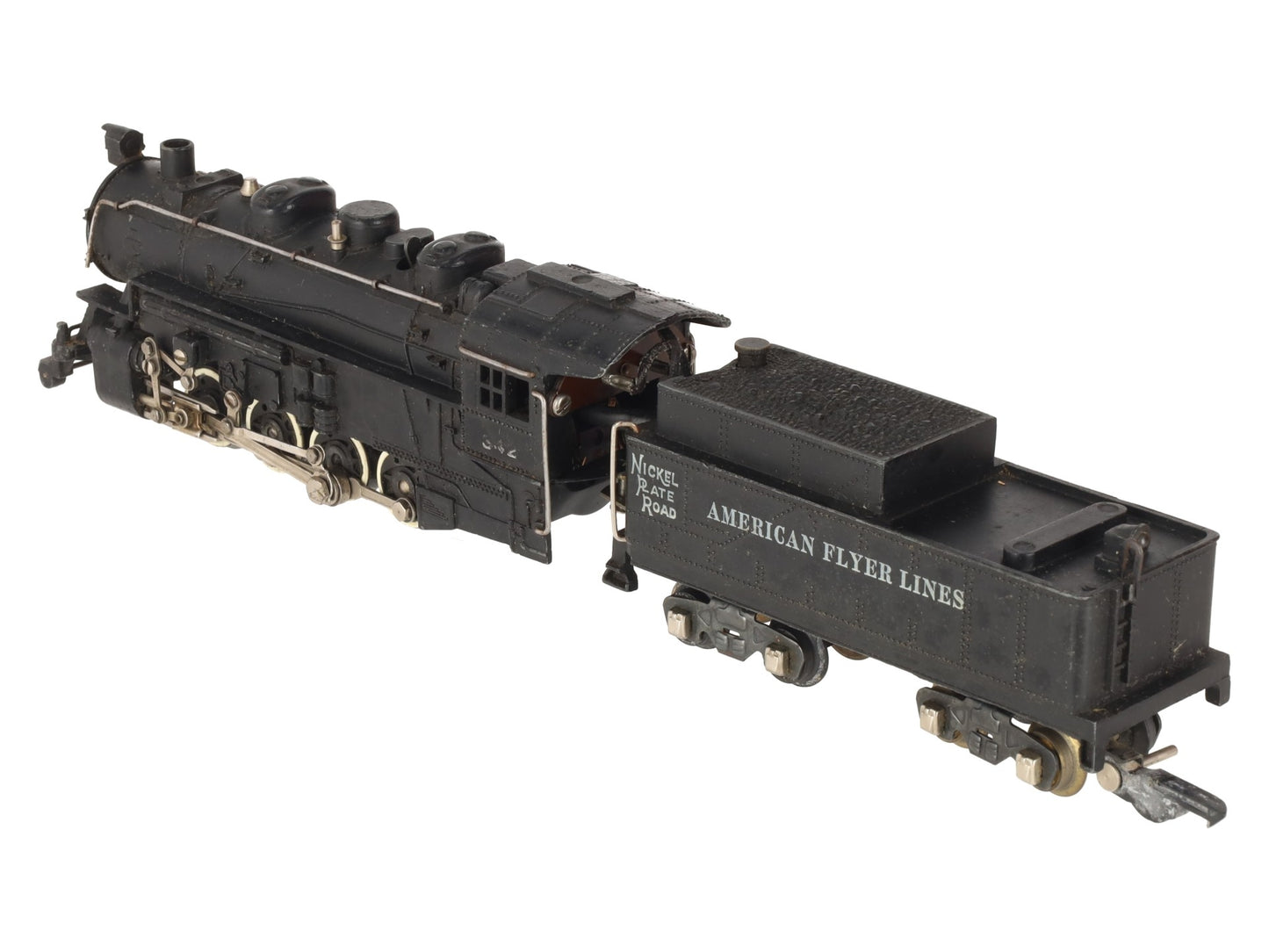 American Flyer 342 Vintage S Scale NPR 0-8-0 Steam Switcher w/Tender VG