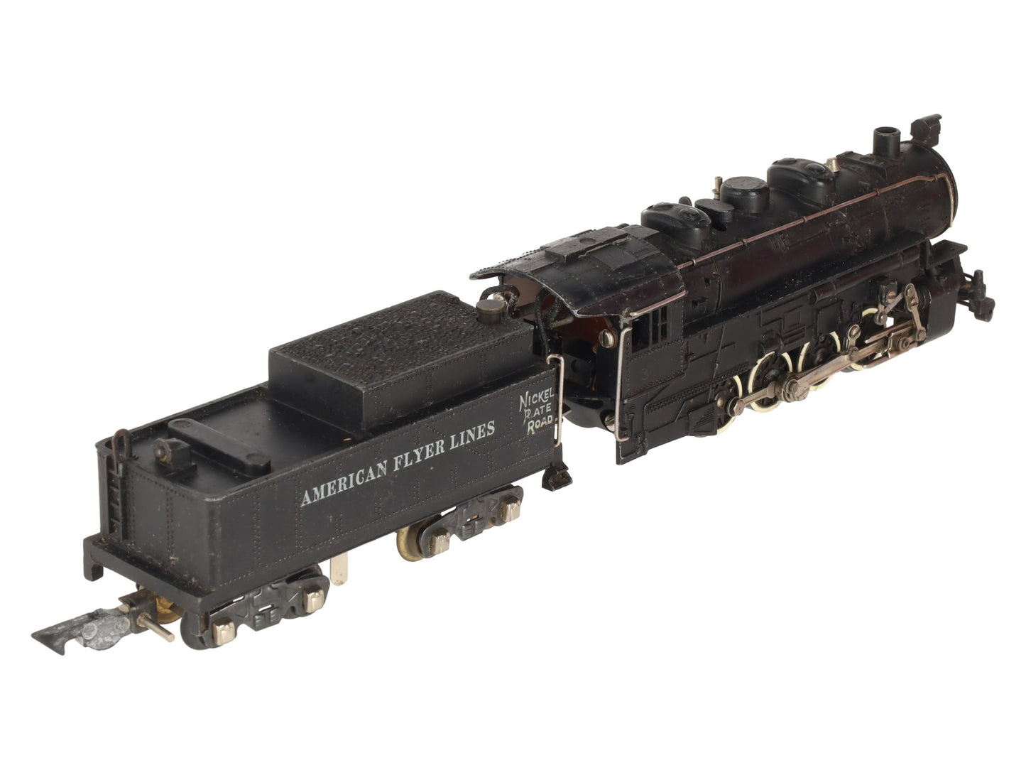 American Flyer 342 Vintage S Scale NPR 0-8-0 Steam Switcher w/Tender VG