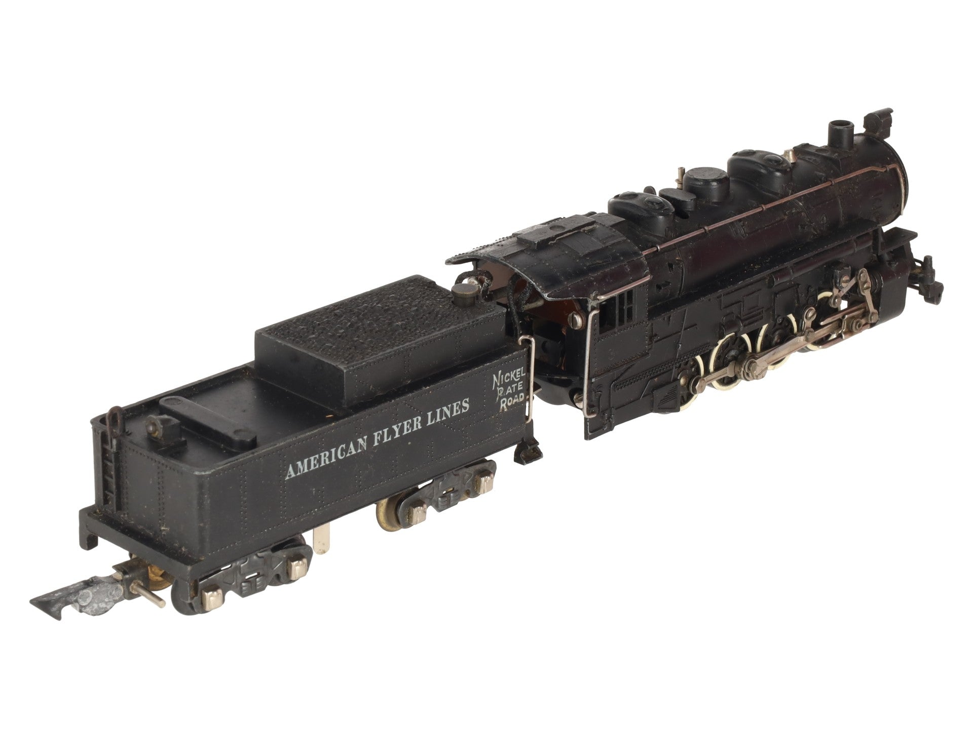 American Flyer 342 Vintage S Scale NPR 0-8-0 Steam Switcher w/Tender VG
