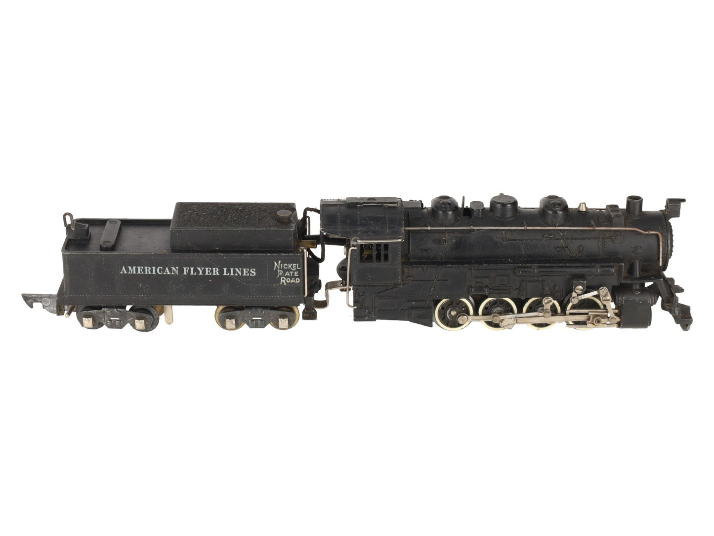 American Flyer 342 Vintage S Scale NPR 0-8-0 Steam Switcher w/Tender VG