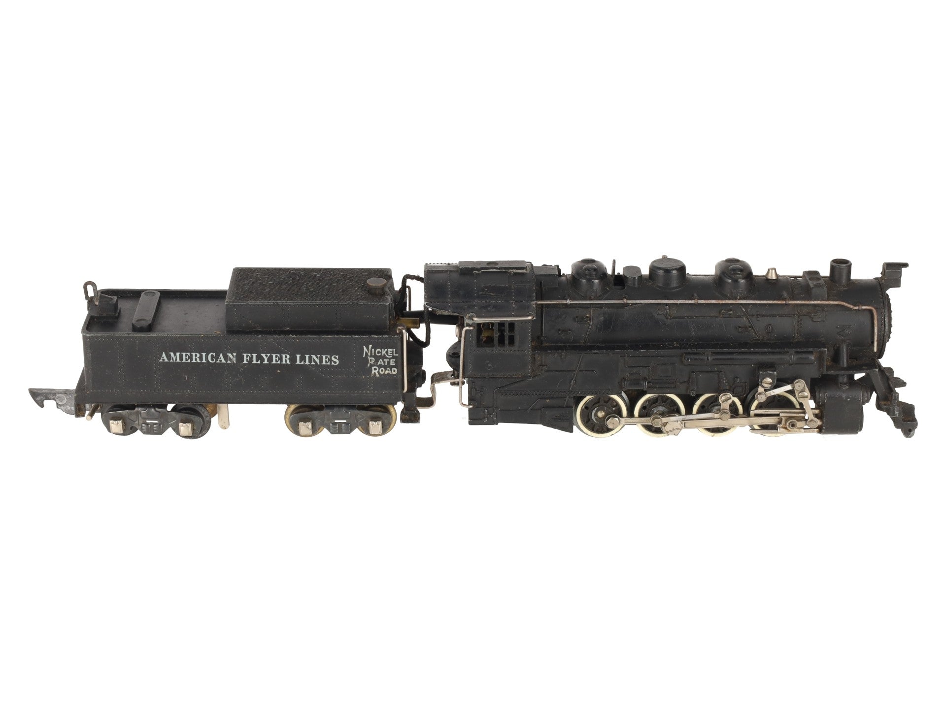 American Flyer 342 Vintage S Scale NPR 0-8-0 Steam Switcher w/Tender VG