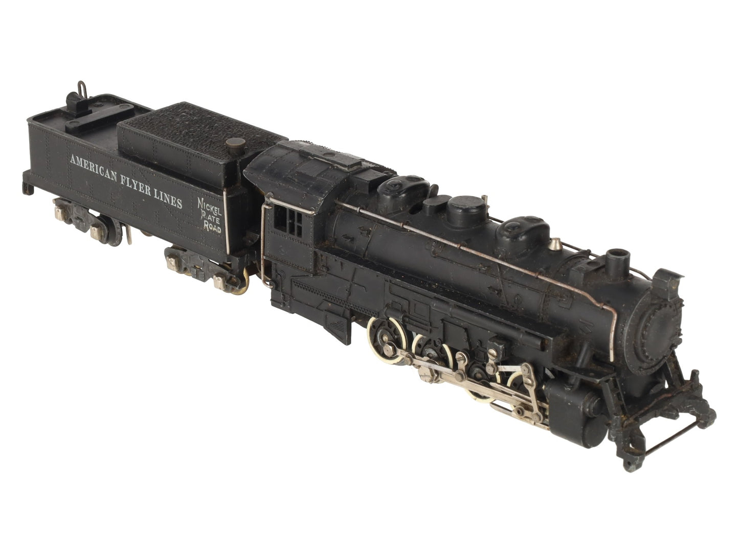 American Flyer 342 Vintage S Scale NPR 0-8-0 Steam Switcher w/Tender VG