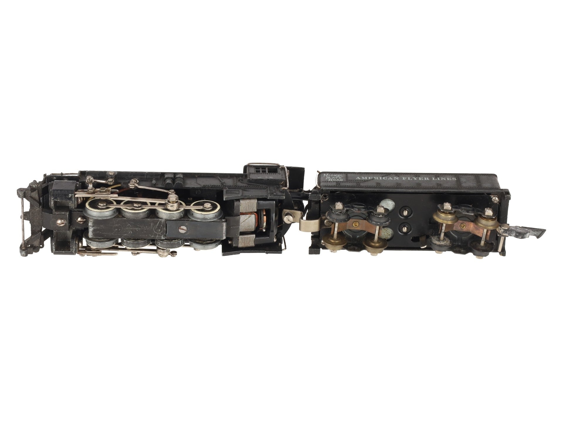 American Flyer 342 Vintage S Scale NPR 0-8-0 Steam Switcher w/Tender VG