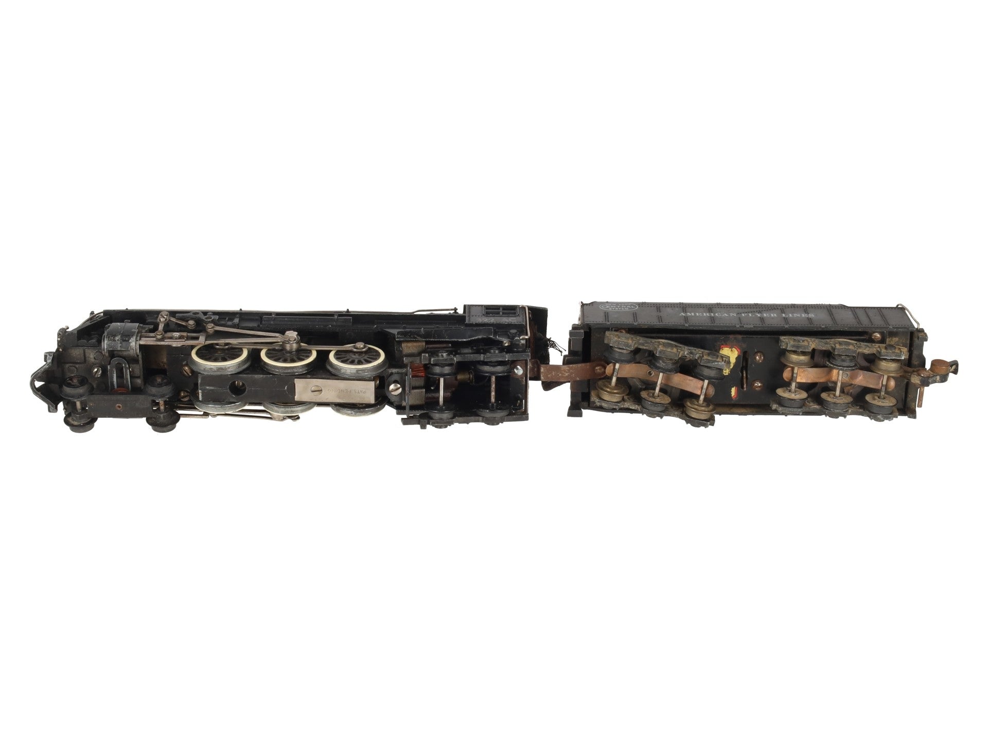 American Flyer 322AC Vintage S NYC Hudson 4-6-4 Steam Locomotive & Tender VG