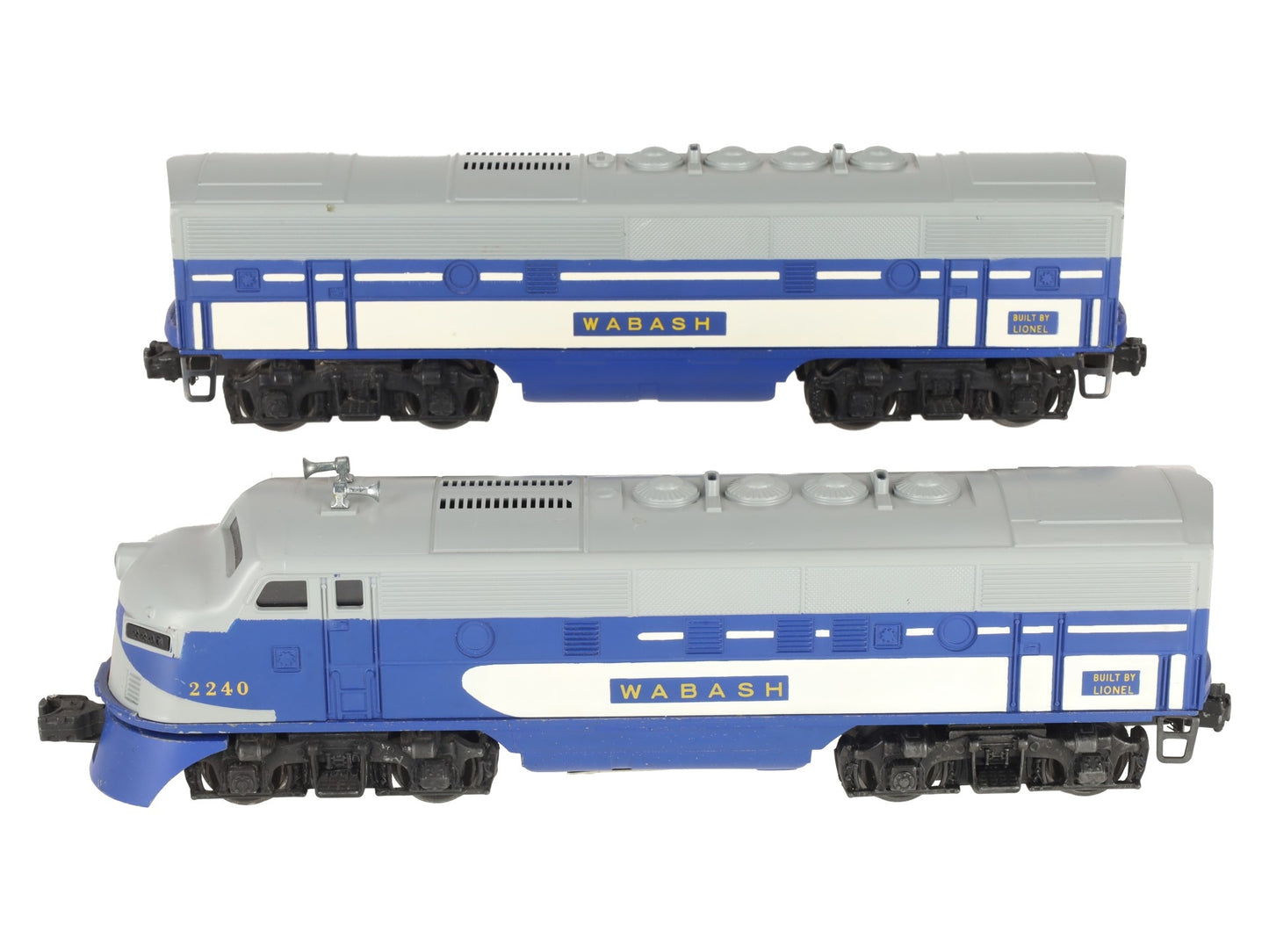 Lionel 2240 Vintage O Wabash F3 AB Diesel Locomotive Set VG