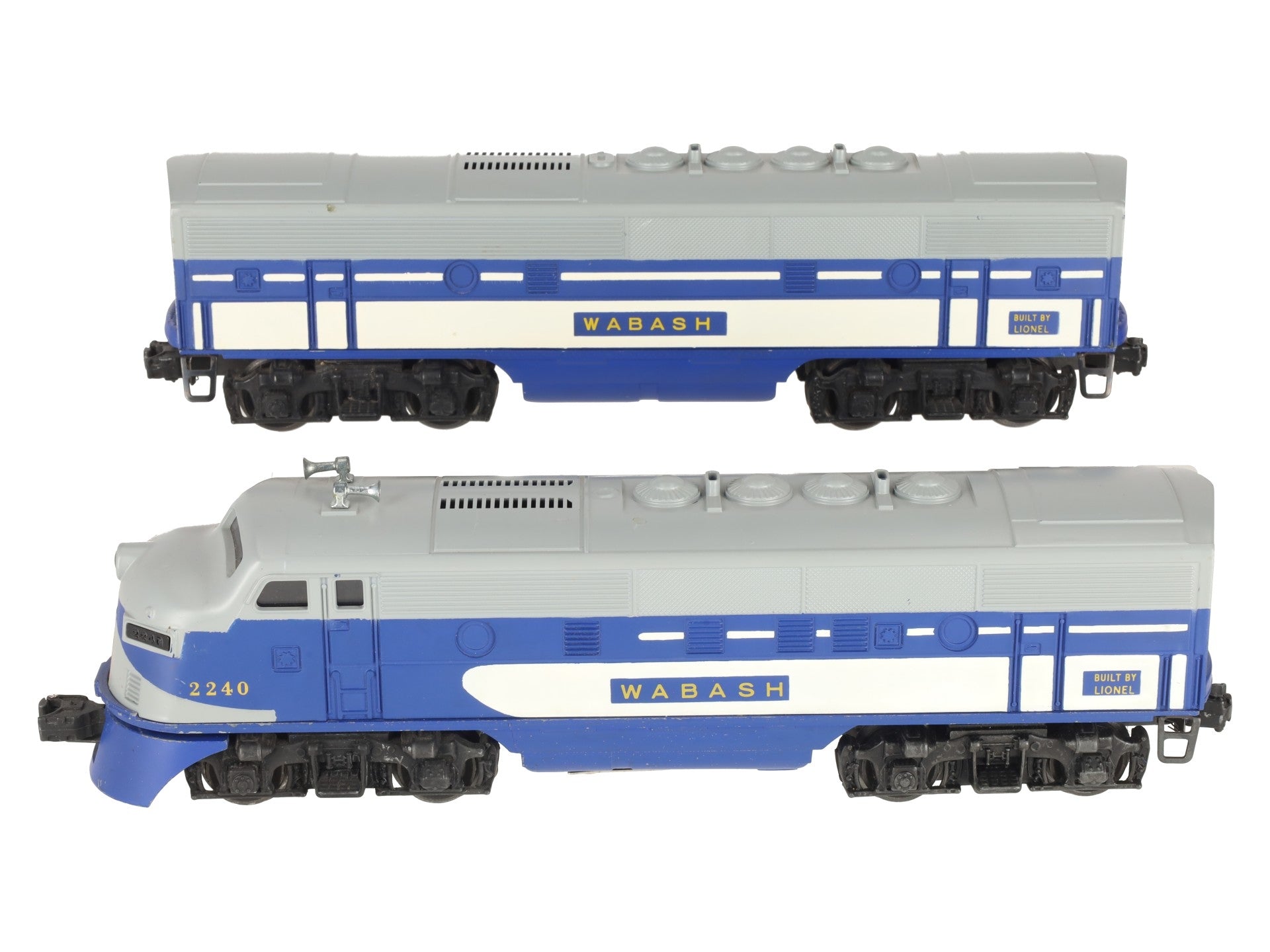 Lionel 2240 Vintage O Wabash F3 AB Diesel Locomotive Set VG