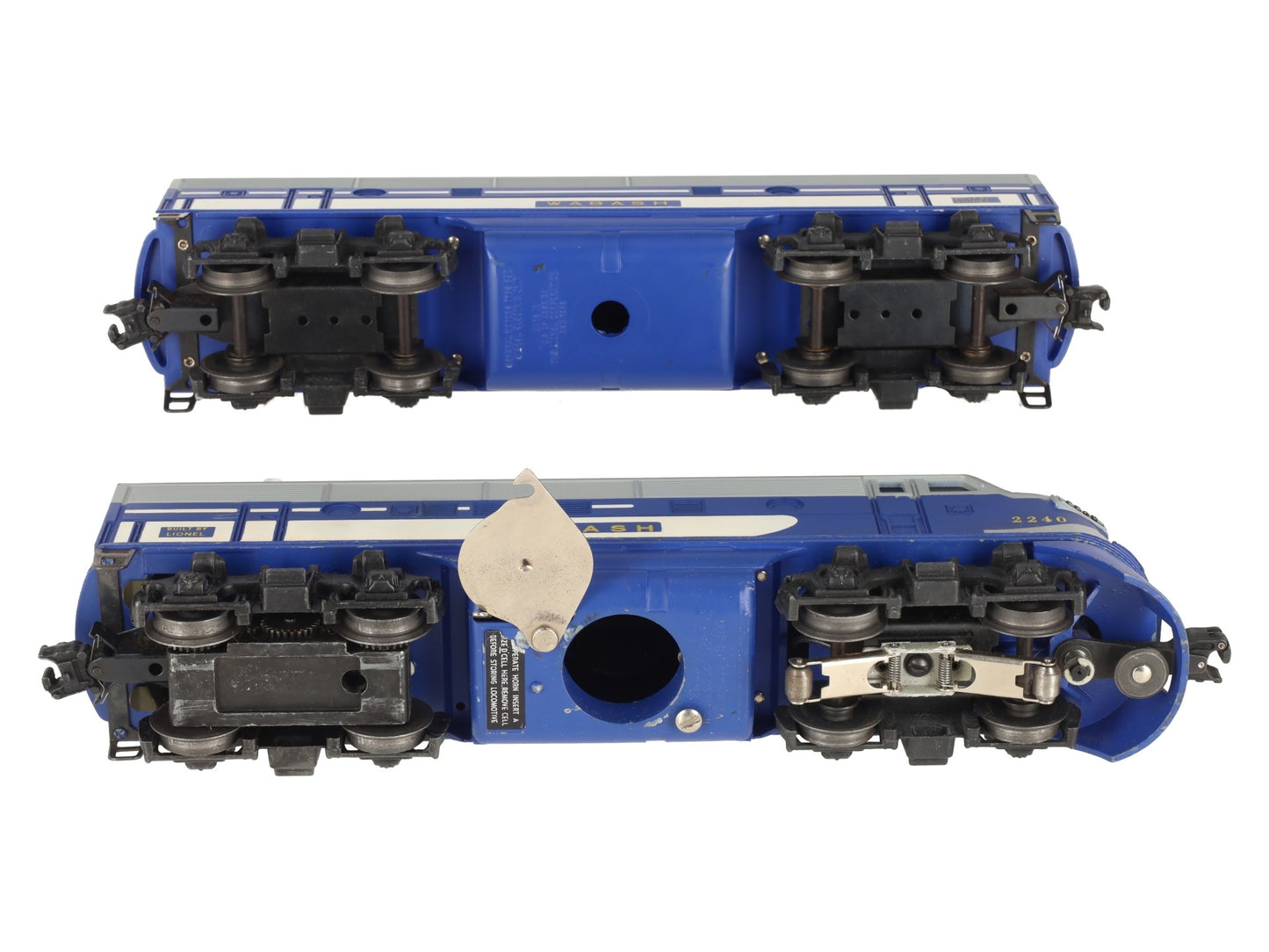 Lionel 2240 Vintage O Wabash F3 AB Diesel Locomotive Set VG