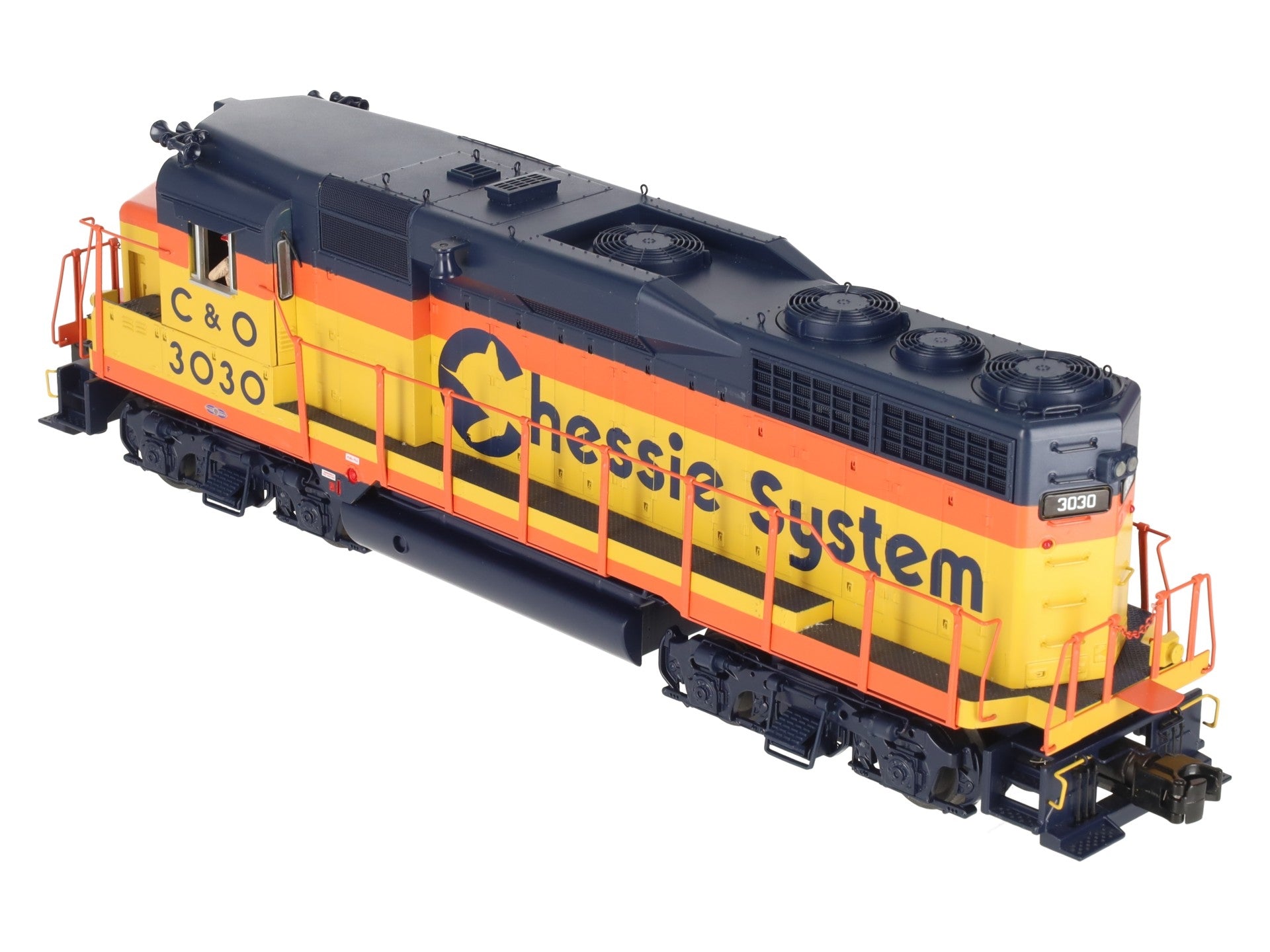 MTH 20-20252-1 O C&O Chessie GP30 Diesel Engine w/PS3 #3030 EX/Box