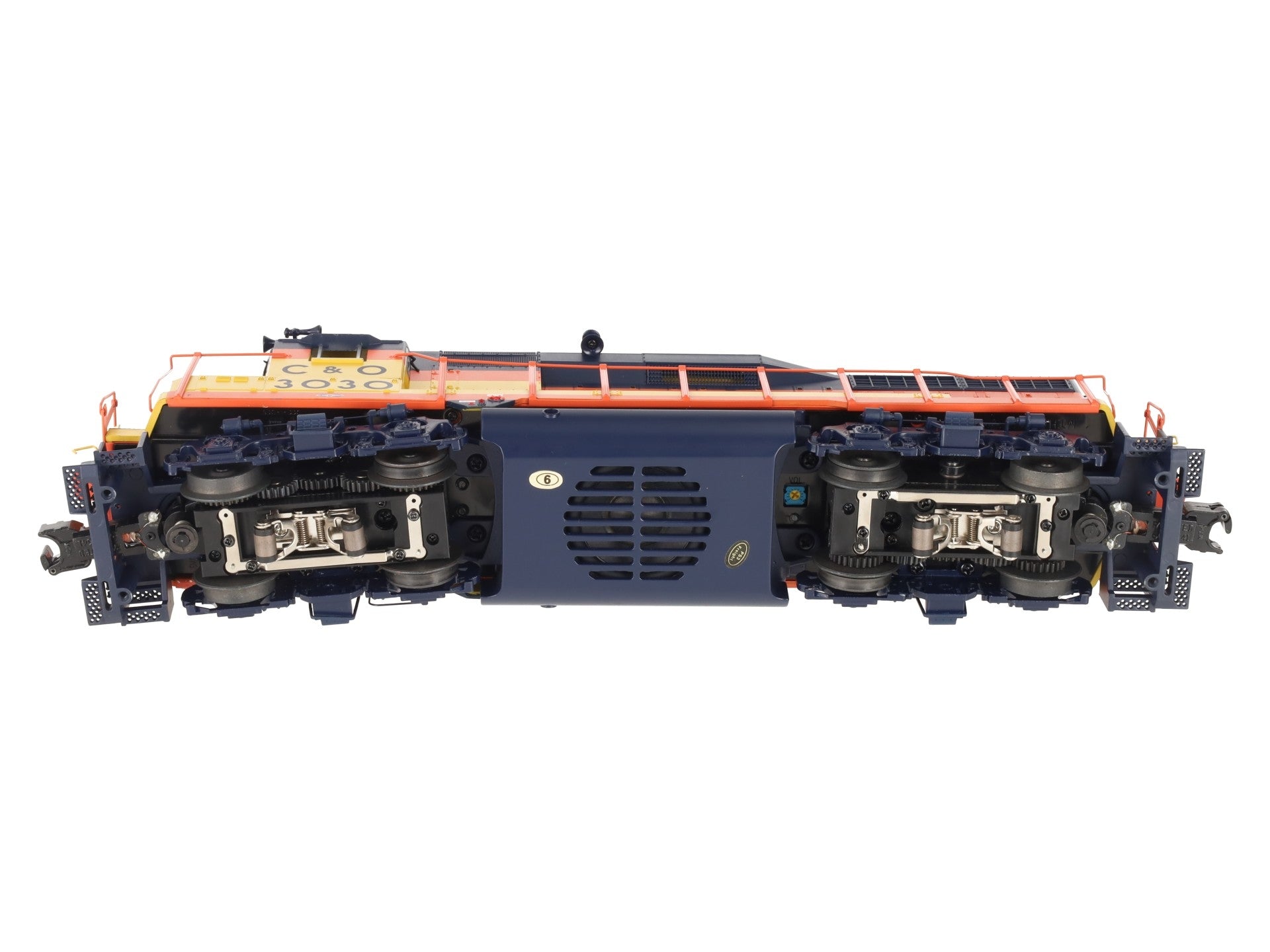 MTH 20-20252-1 O C&O Chessie GP30 Diesel Engine w/PS3 #3030 EX/Box