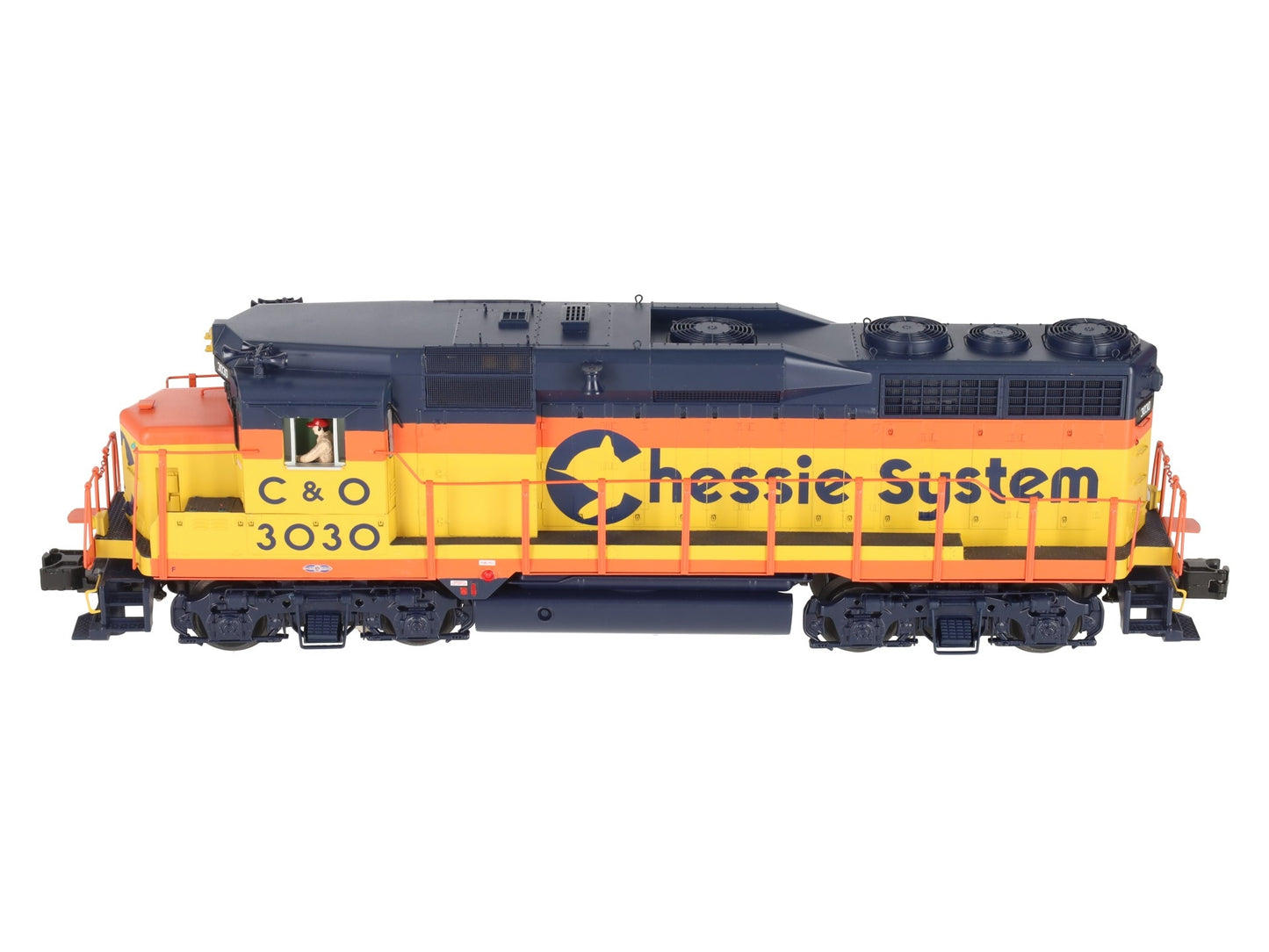 MTH 20-20252-1 O C&O Chessie GP30 Diesel Engine w/PS3 #3030 EX/Box