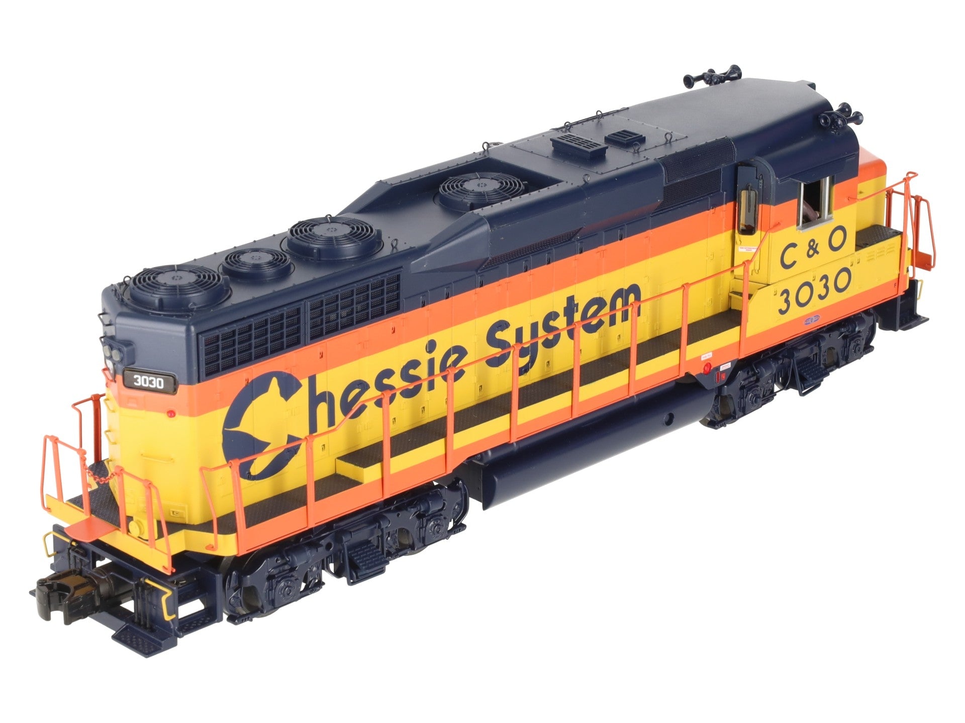 MTH 20-20252-1 O C&O Chessie GP30 Diesel Engine w/PS3 #3030 EX/Box